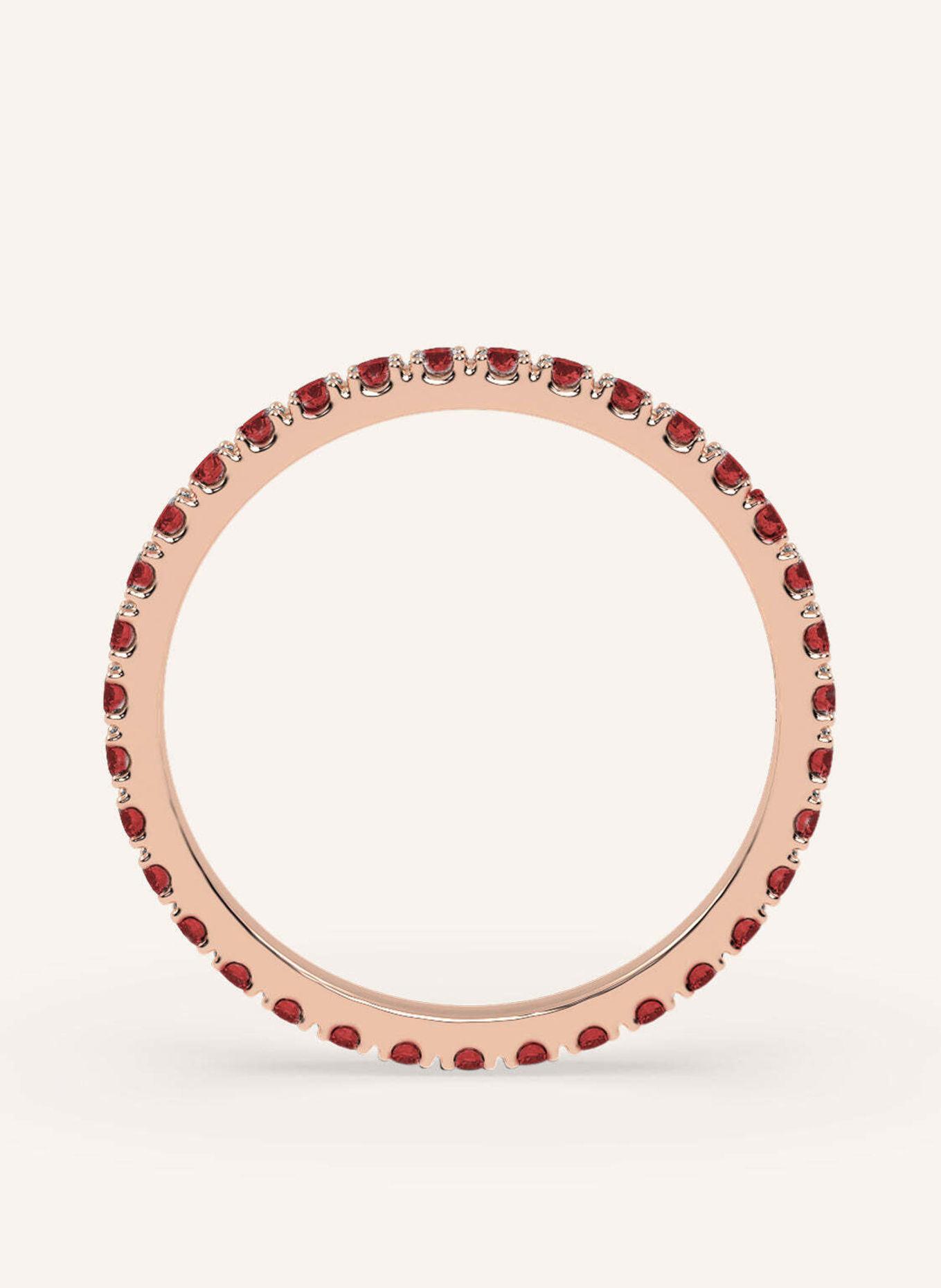 VEYNOU Ring VELVET MEMORY aus 14 Karat Roségold und 0,90ct. Rubine: ROSÉGOLD
