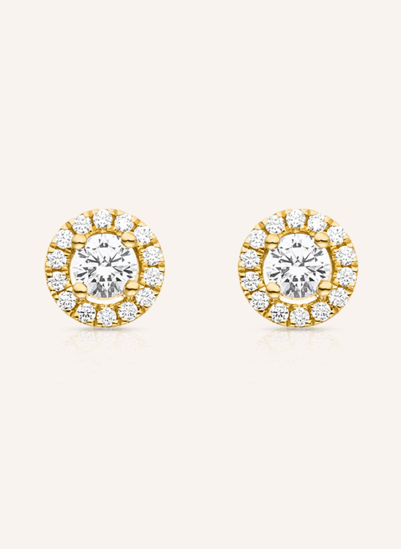 VEYNOU Ohrstecker CAMILLA aus 14 Karat Gelbgold und 1,40ct. Lab-Grown Diamanten: GOLD