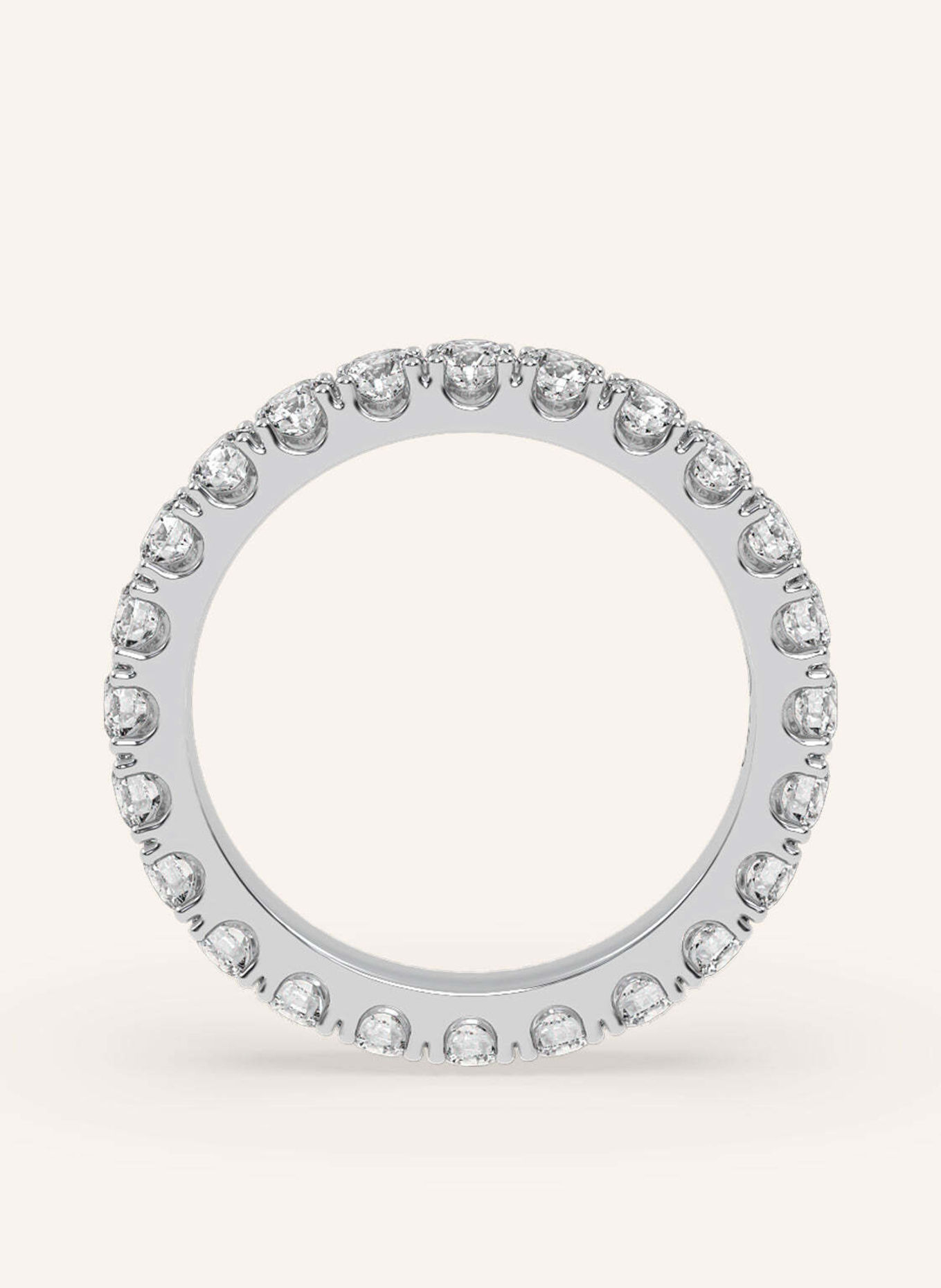 VEYNOU Ring MEMORY aus 18 Karat Weißgold mit 1,68ct. Lab-Grown Diamanten: WEISSGOLD