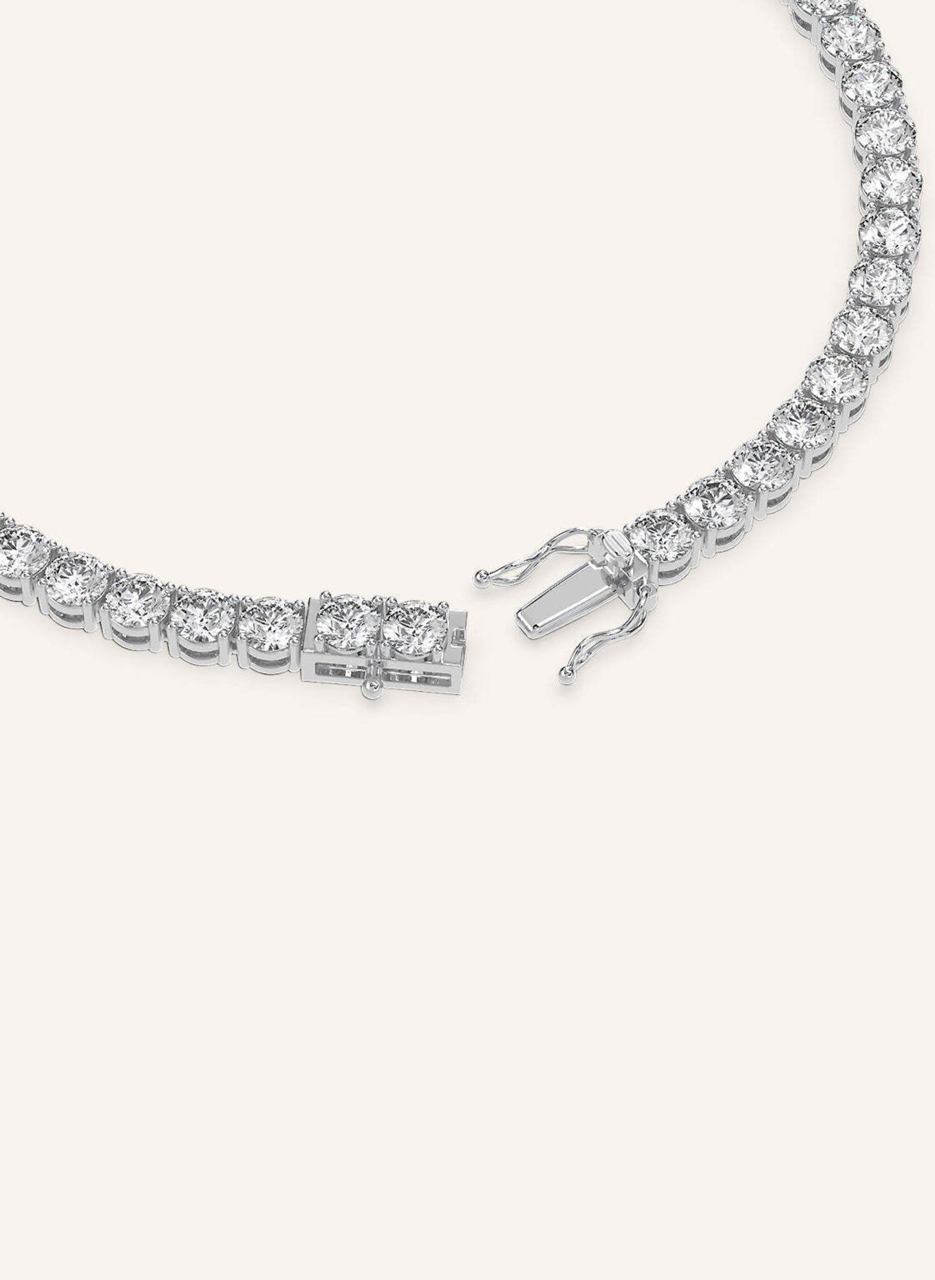VEYNOU Armband TENNIS aus 18 Karat Weißgold mit 7,00ct. Lab-Grown Diamanten: WEISSGOLD