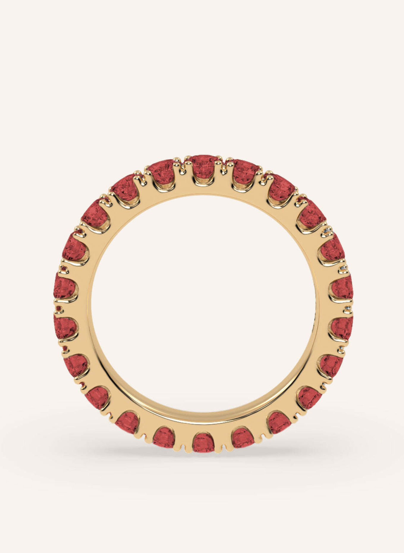 VEYNOU Ring VELVET MEMORY aus 14 Karat Gelbgold und 2,70ct. Rubine: GOLD