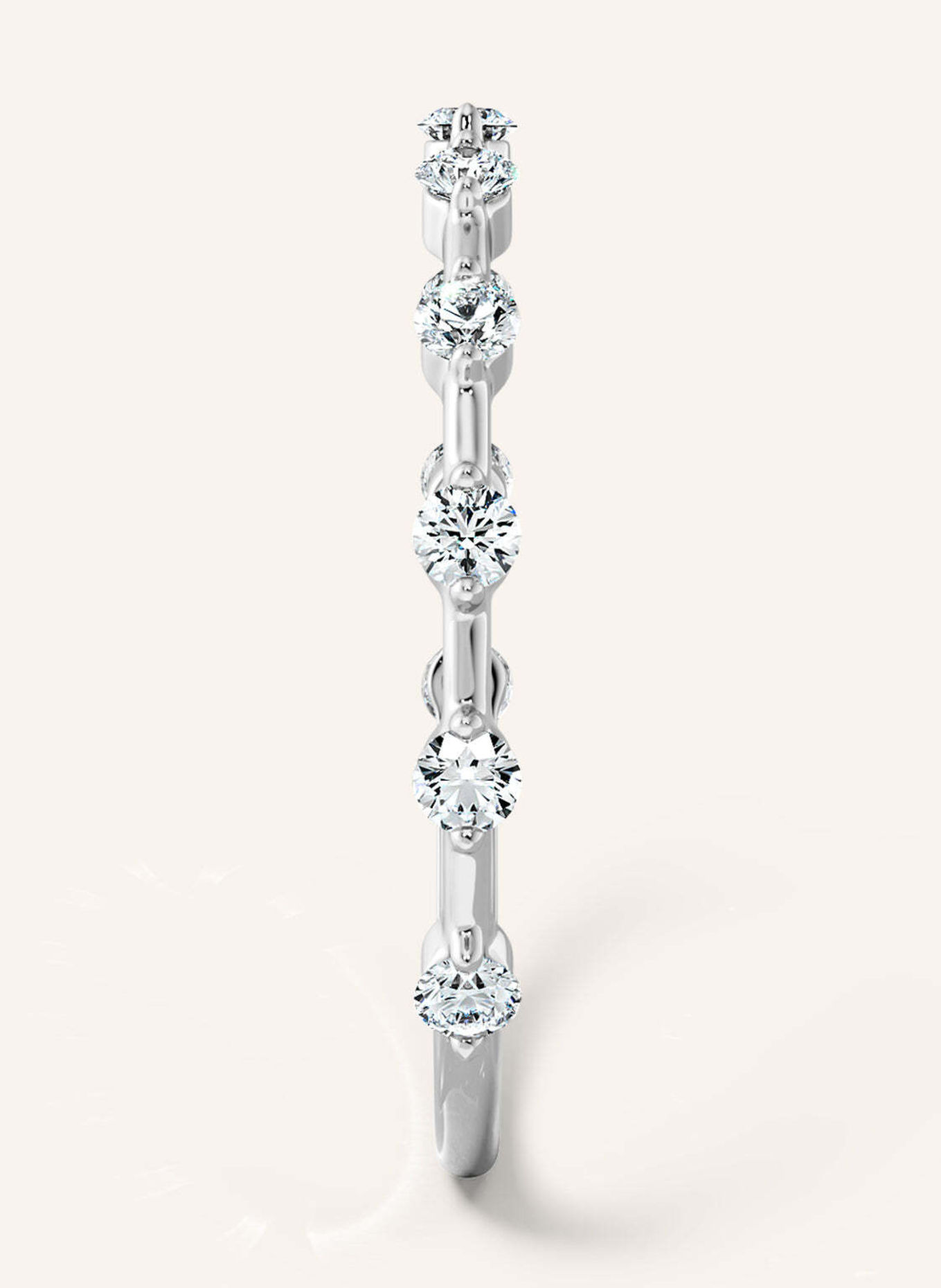 VEYNOU Ring DAISY van 14 karaat witgoud en 0,30 ct. in het laboratorium gekweekte diamanten: WITGOUD