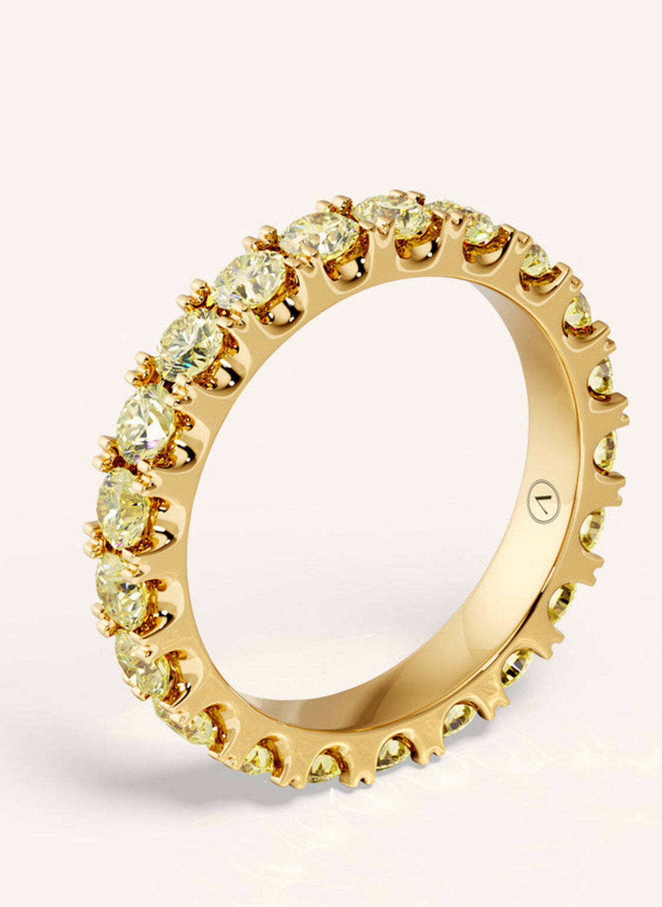 VEYNOU MEMORY-ring van 18 karaat geelgoud en 2,20 ct. gele lab-grown diamanten: GOUD