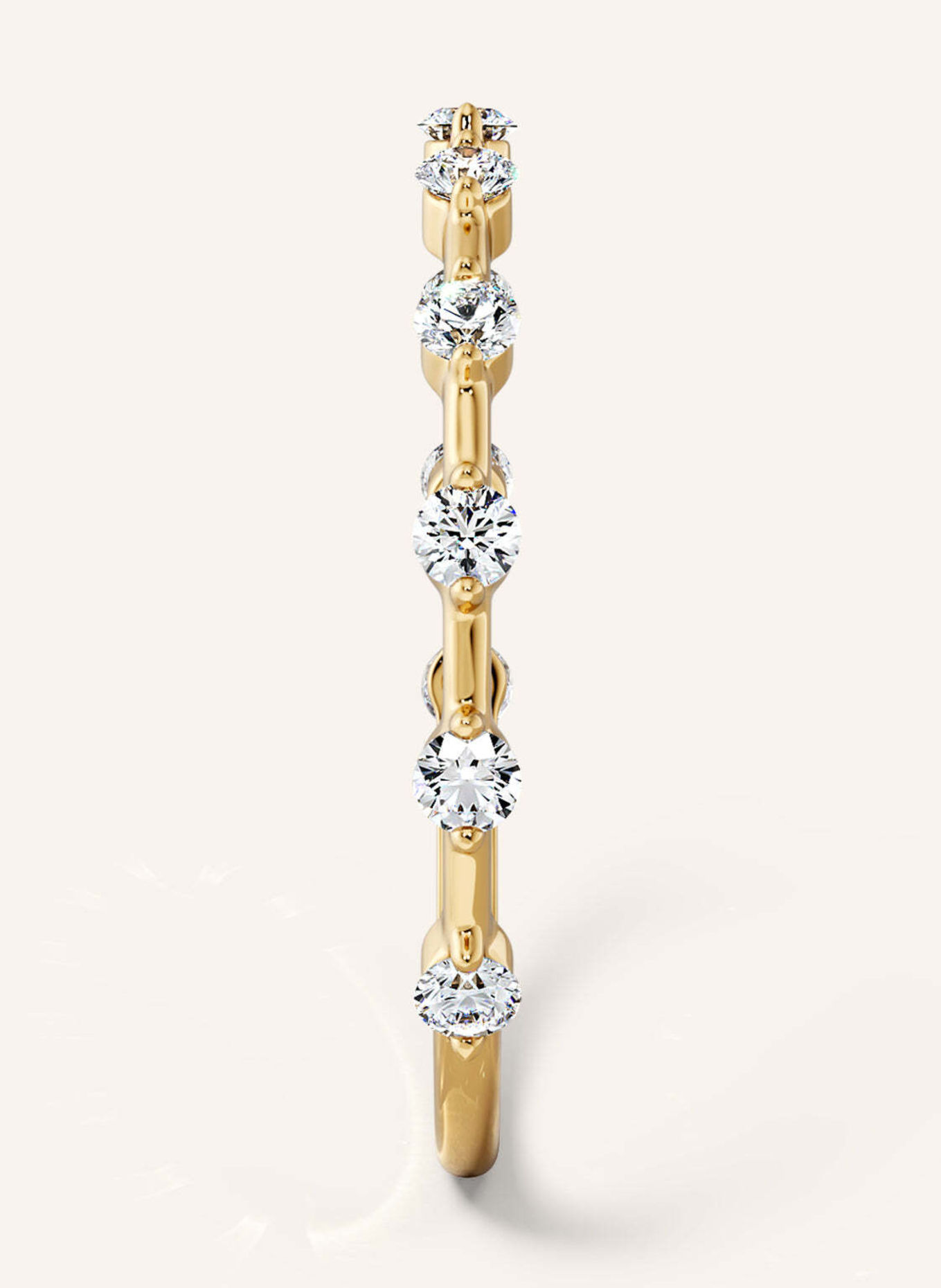 VEYNOU Ring DAISY van 14 karaat geelgoud en 0,30 ct. in het laboratorium gekweekte diamanten: GOUD