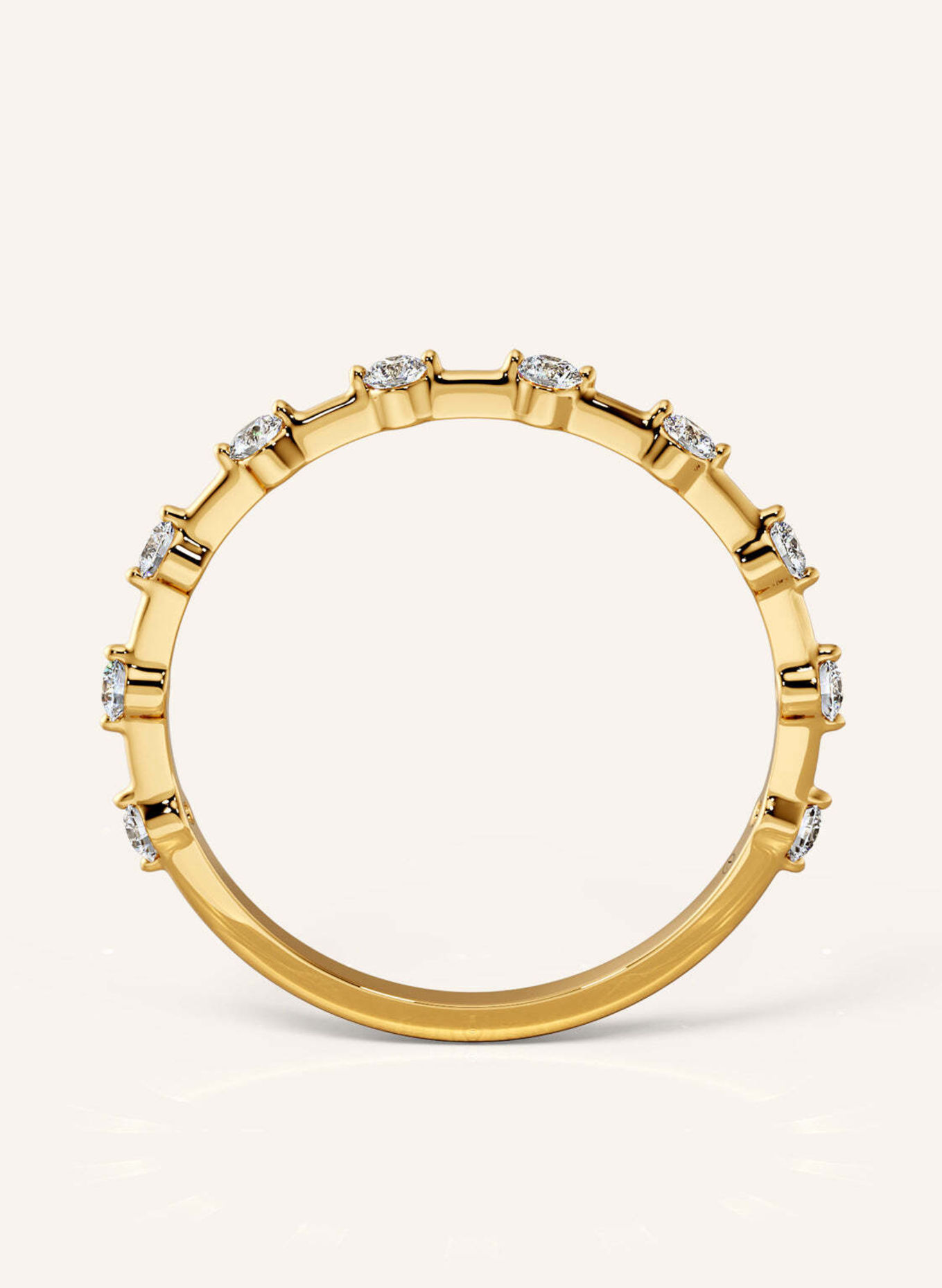 VEYNOU Ring DAISY van 14 karaat geelgoud en 0,30 ct. in het laboratorium gekweekte diamanten: GOUD