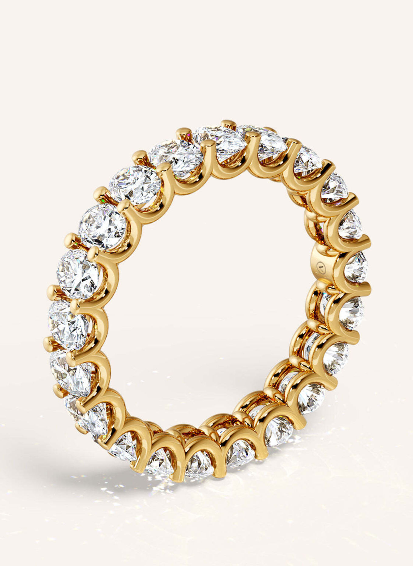 VEYNOU Ring ARDEN MEMORY van 14 karaat geelgoud en 3,30 ct. in het laboratorium gekweekte diamanten: GOUD