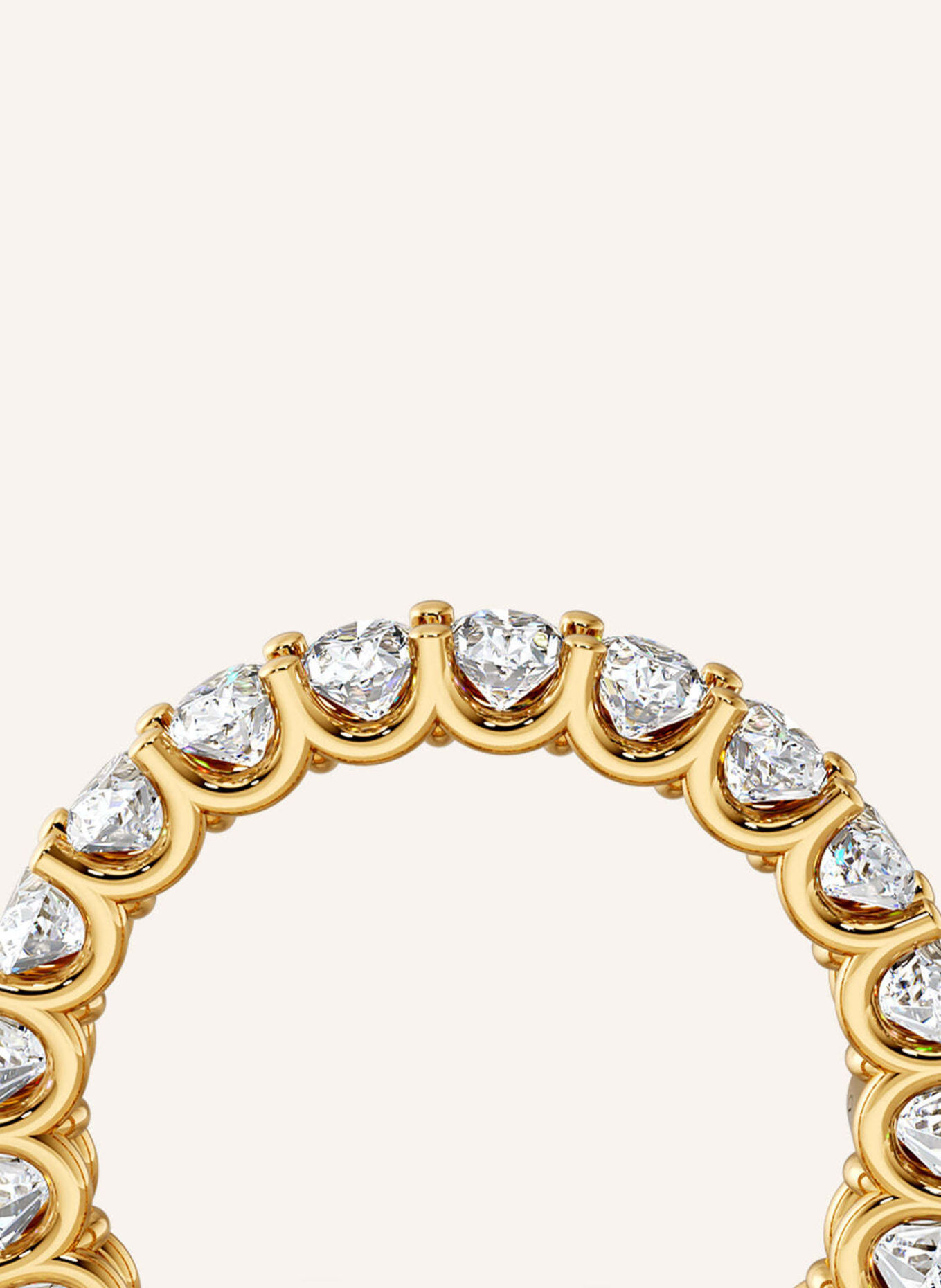 VEYNOU Ring ARDEN MEMORY van 14 karaat geelgoud en 3,30 ct. in het laboratorium gekweekte diamanten: GOUD