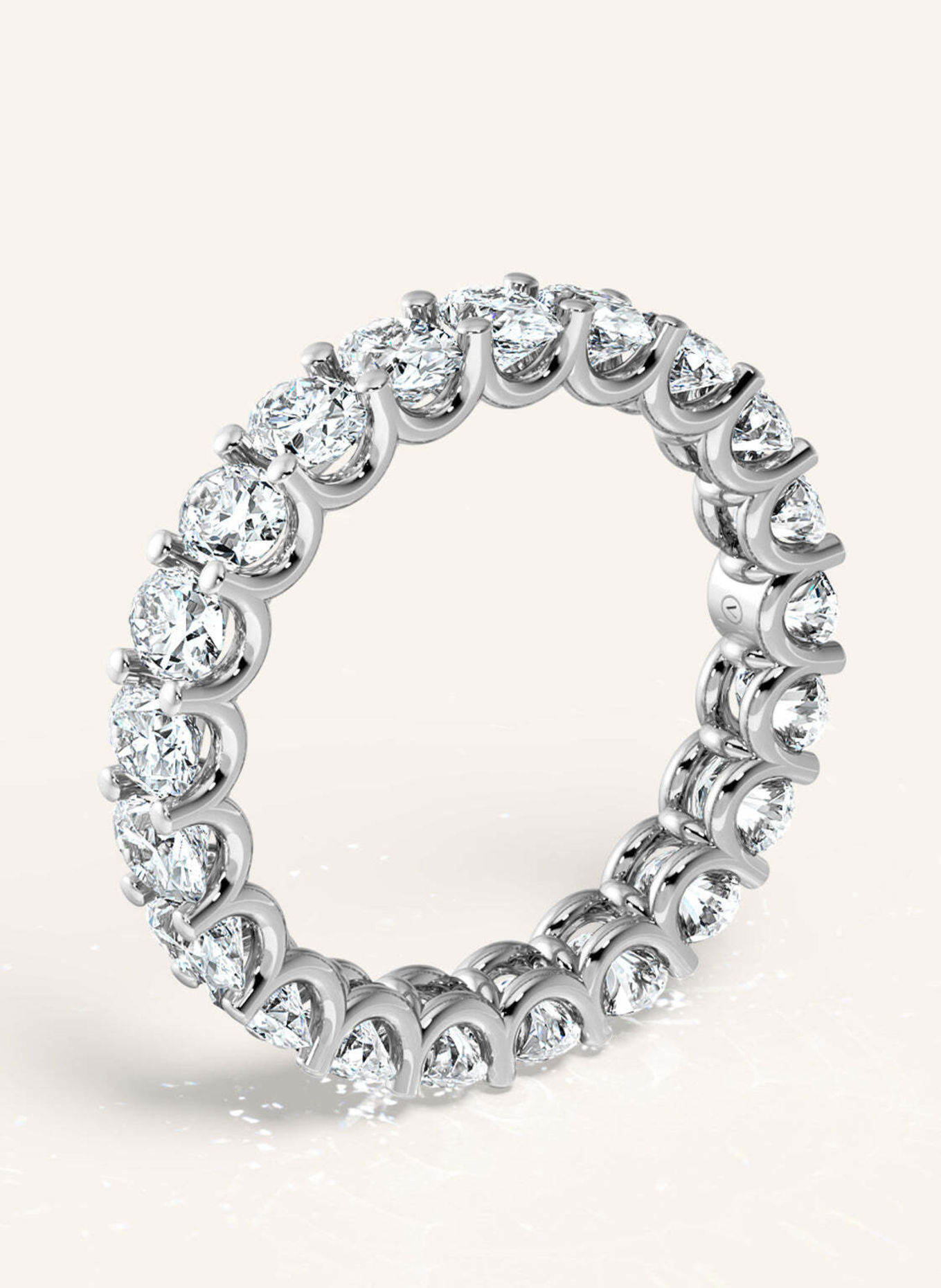 VEYNOU Ring ARDEN MEMORY van 14 karaat witgoud en 3,30 ct. in het laboratorium gekweekte diamanten: WITGOUD