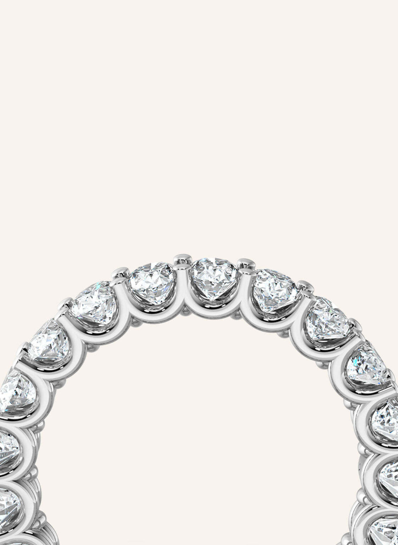 VEYNOU Ring ARDEN MEMORY van 14 karaat witgoud en 3,30 ct. in het laboratorium gekweekte diamanten: WITGOUD