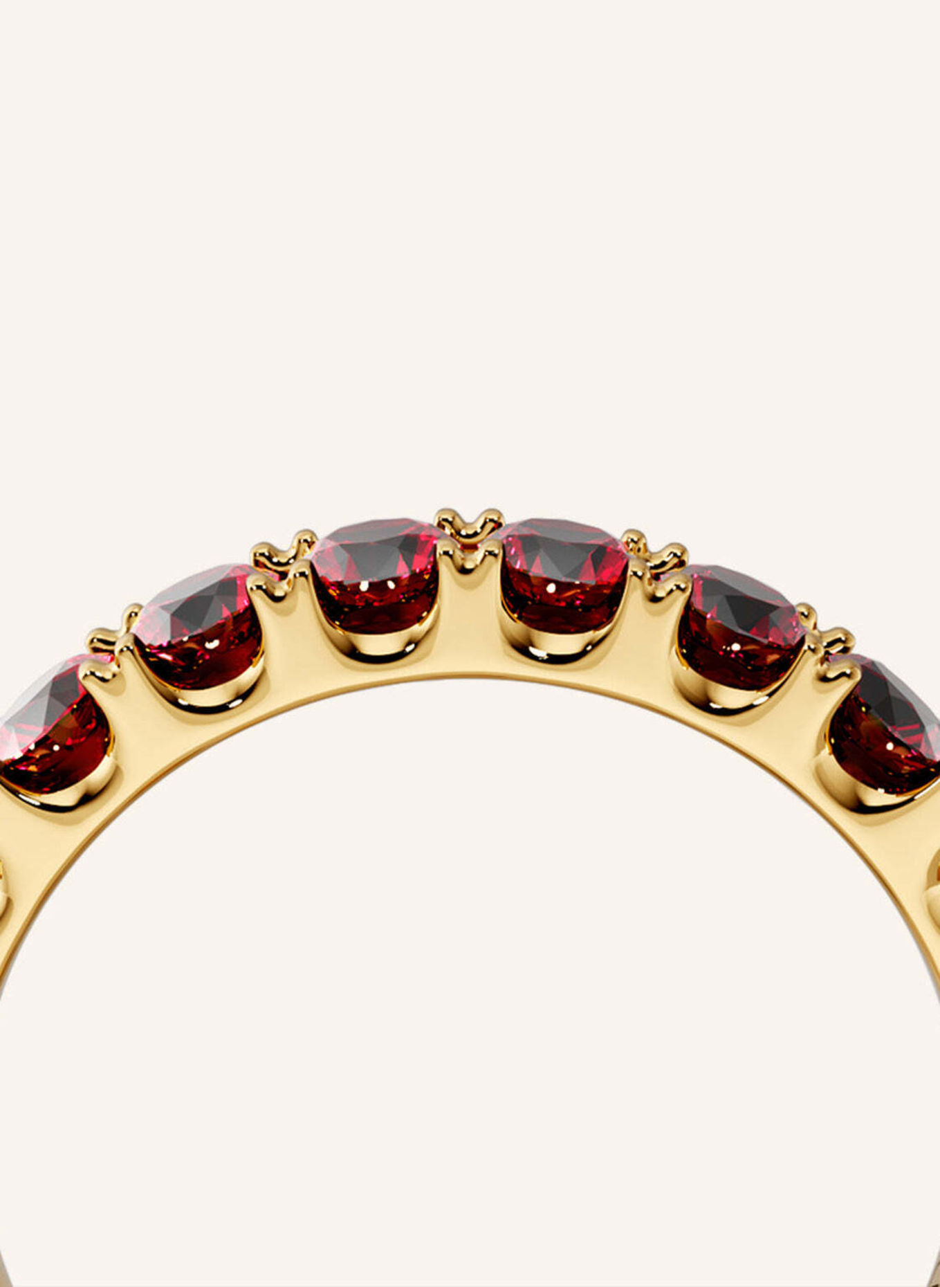 VEYNOU Ring VELVET MEMORY van 14 karaat geelgoud en 2,70 ct. robijnen: GOUD
