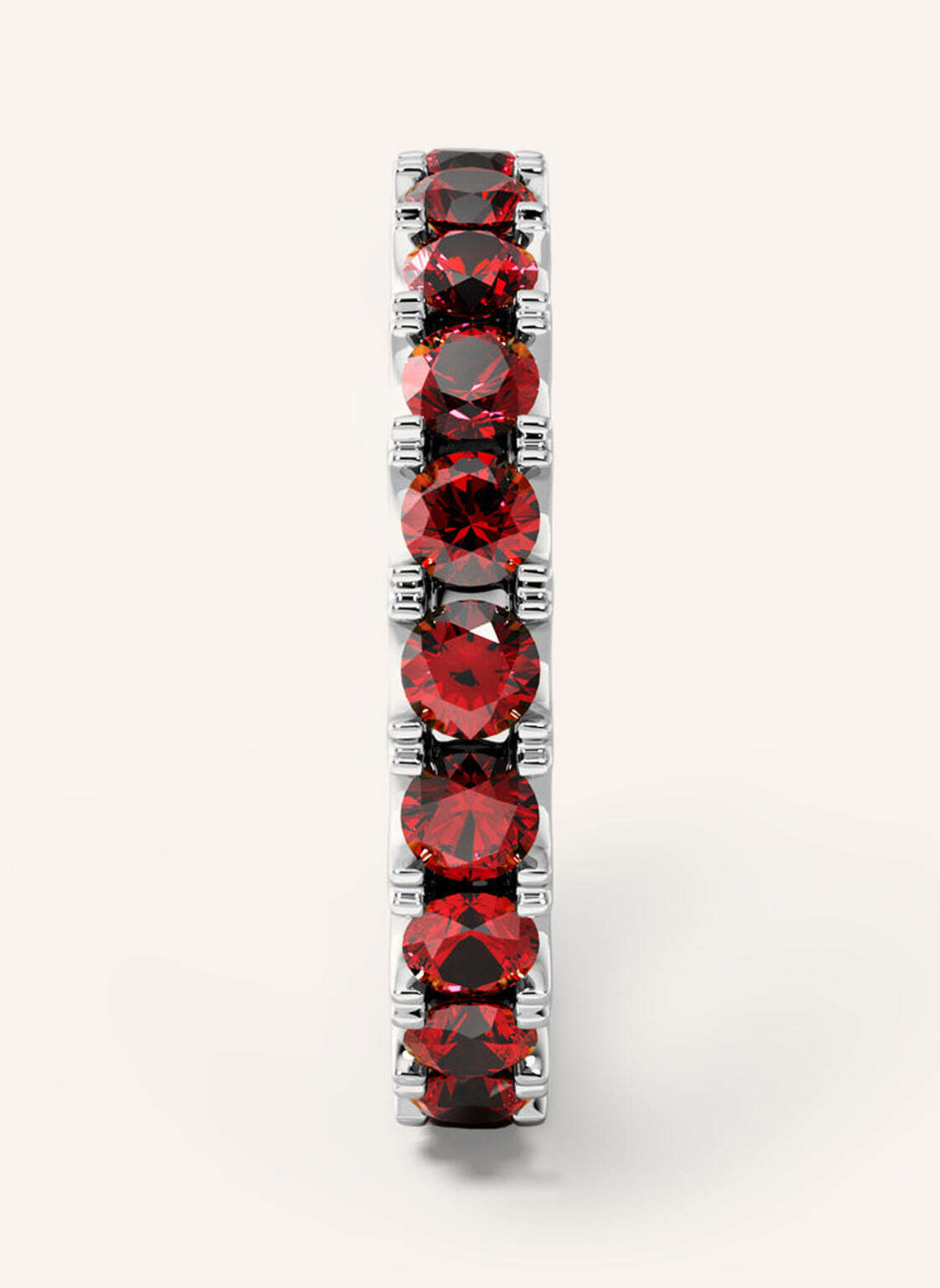 VEYNOU Ring VELVET MEMORY van 14 karaat witgoud en 2,70 ct. robijnen: WITGOUD