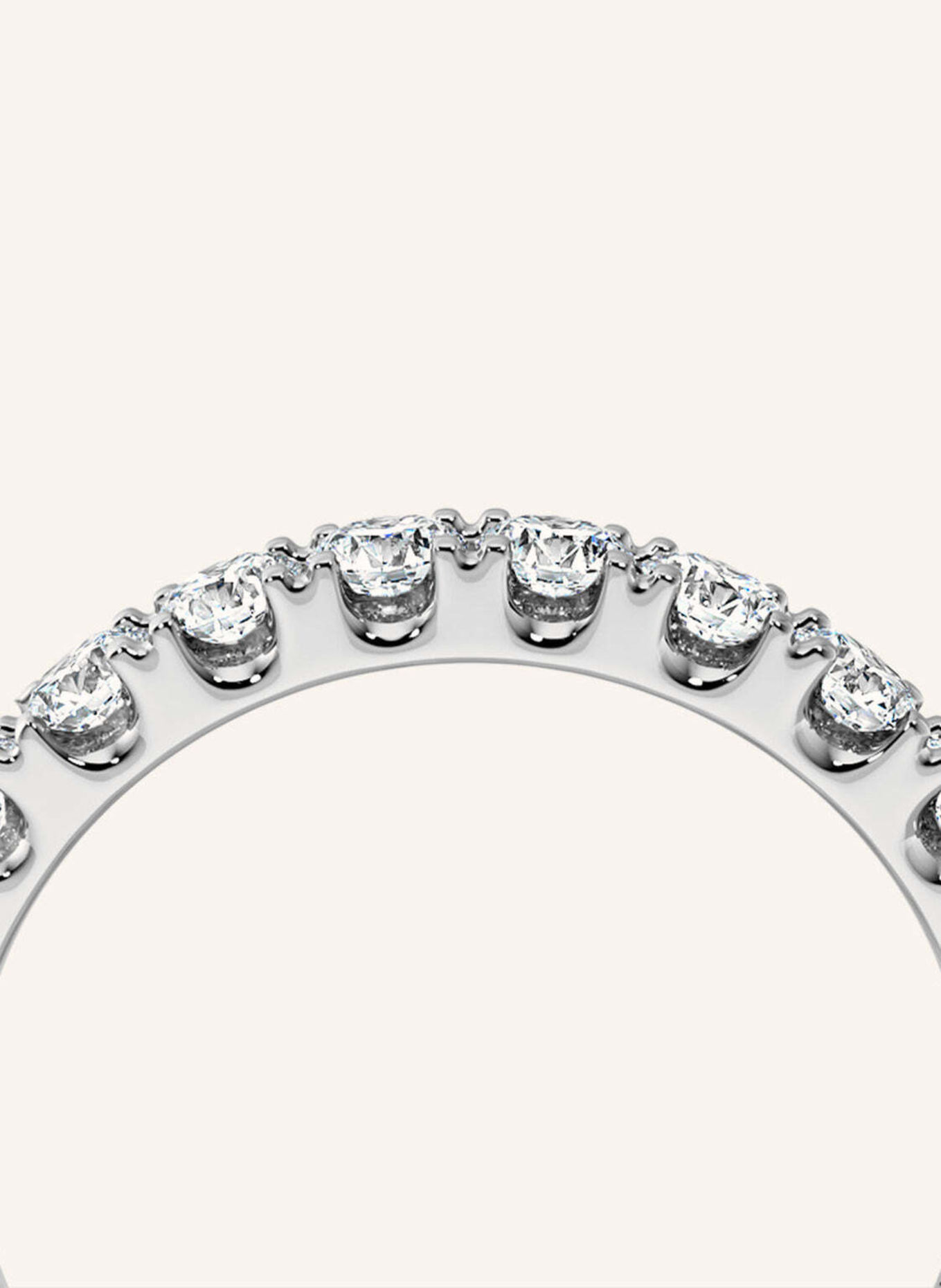 VEYNOU Ring MEMORY aus 18 Karat Weißgold und 1,68ct. Lab-Grown Diamanten: WEISSGOLD