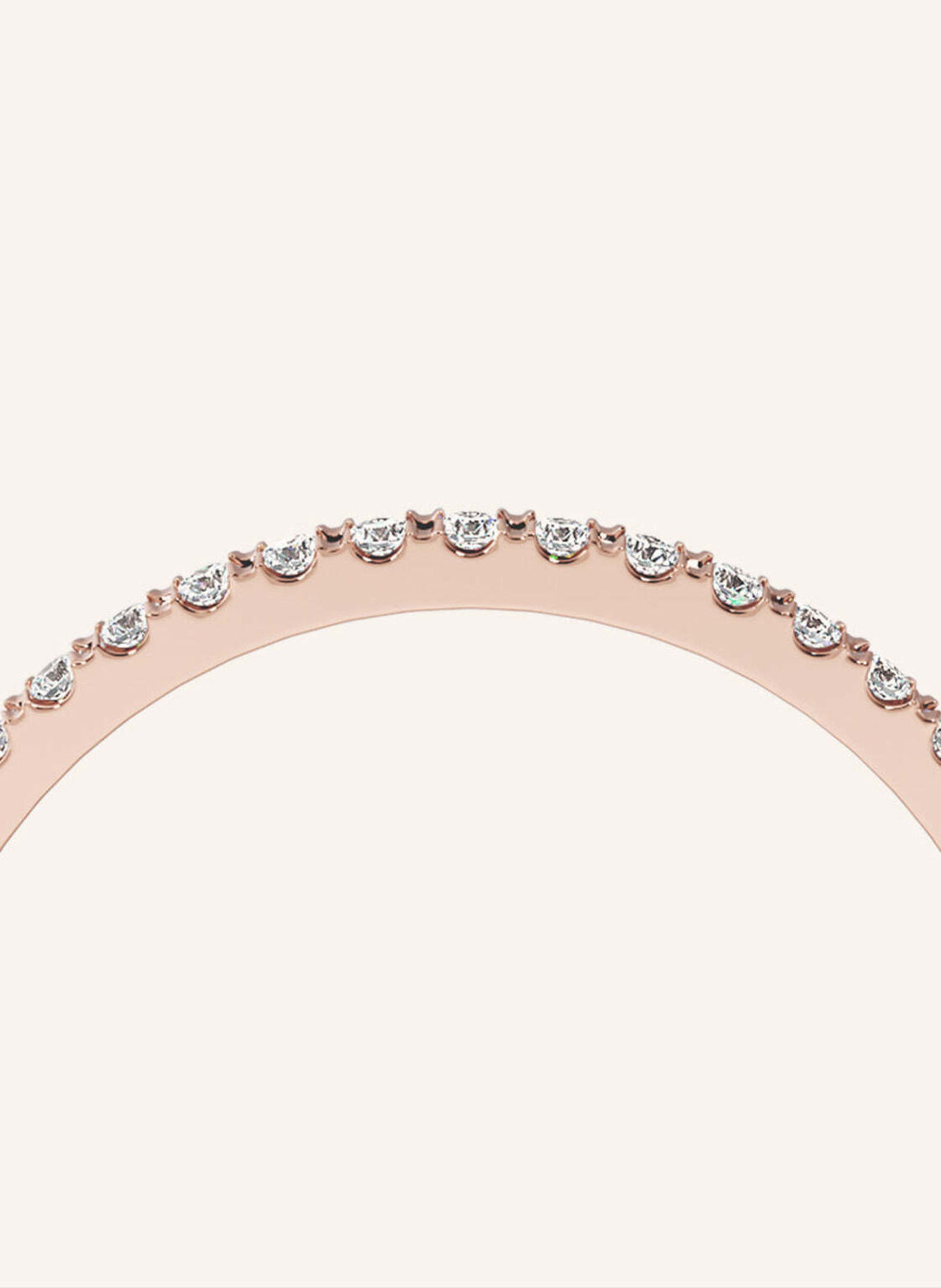 VEYNOU Ring MARA van 18 karaat roségoud en 0,10 ct. in het laboratorium gekweekte diamanten: ROSÉGOUD