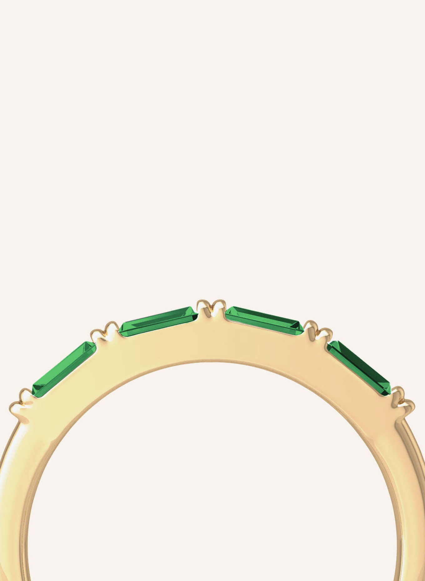 VEYNOU Ring ZOE Smaragd van 14 karaat geelgoud en 0,40 ct. smaragden: GOUD