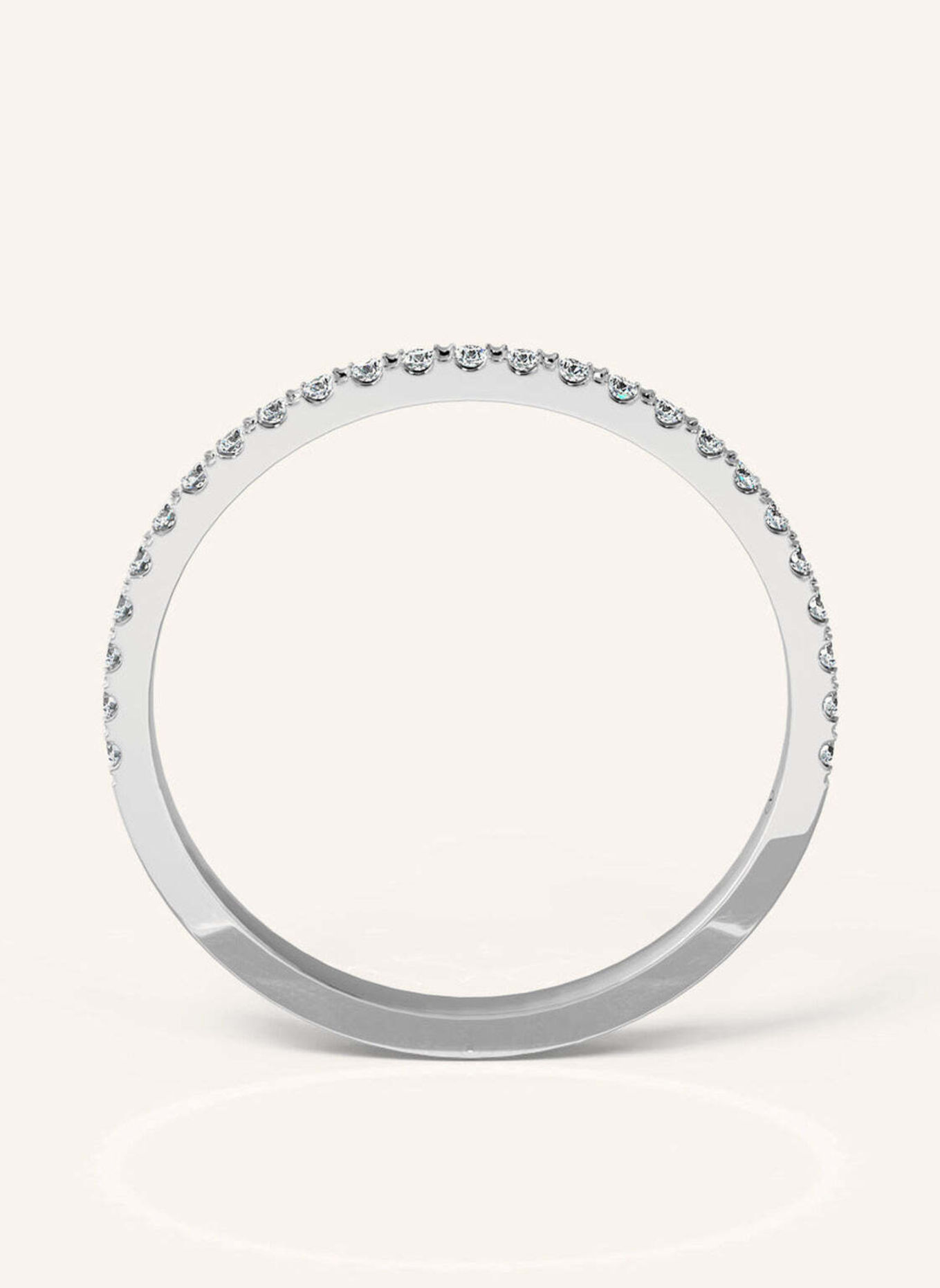 VEYNOU Ring MARA van 18 karaat witgoud en 0,10 ct. in het laboratorium gekweekte diamanten: WITGOUD