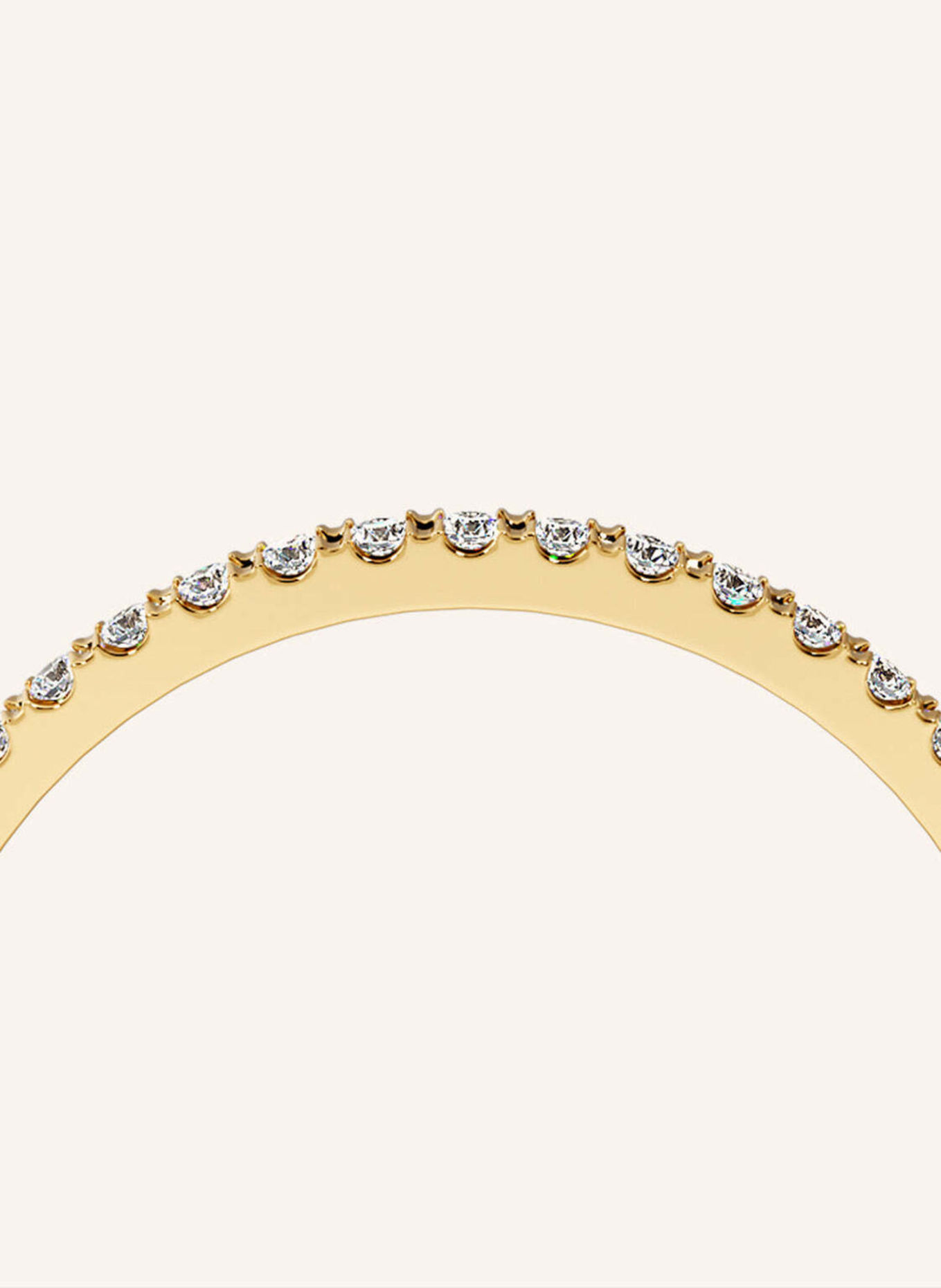 VEYNOU Ring MARA van 18 karaat geelgoud en 0,10 ct. in het laboratorium gekweekte diamanten: GOUD