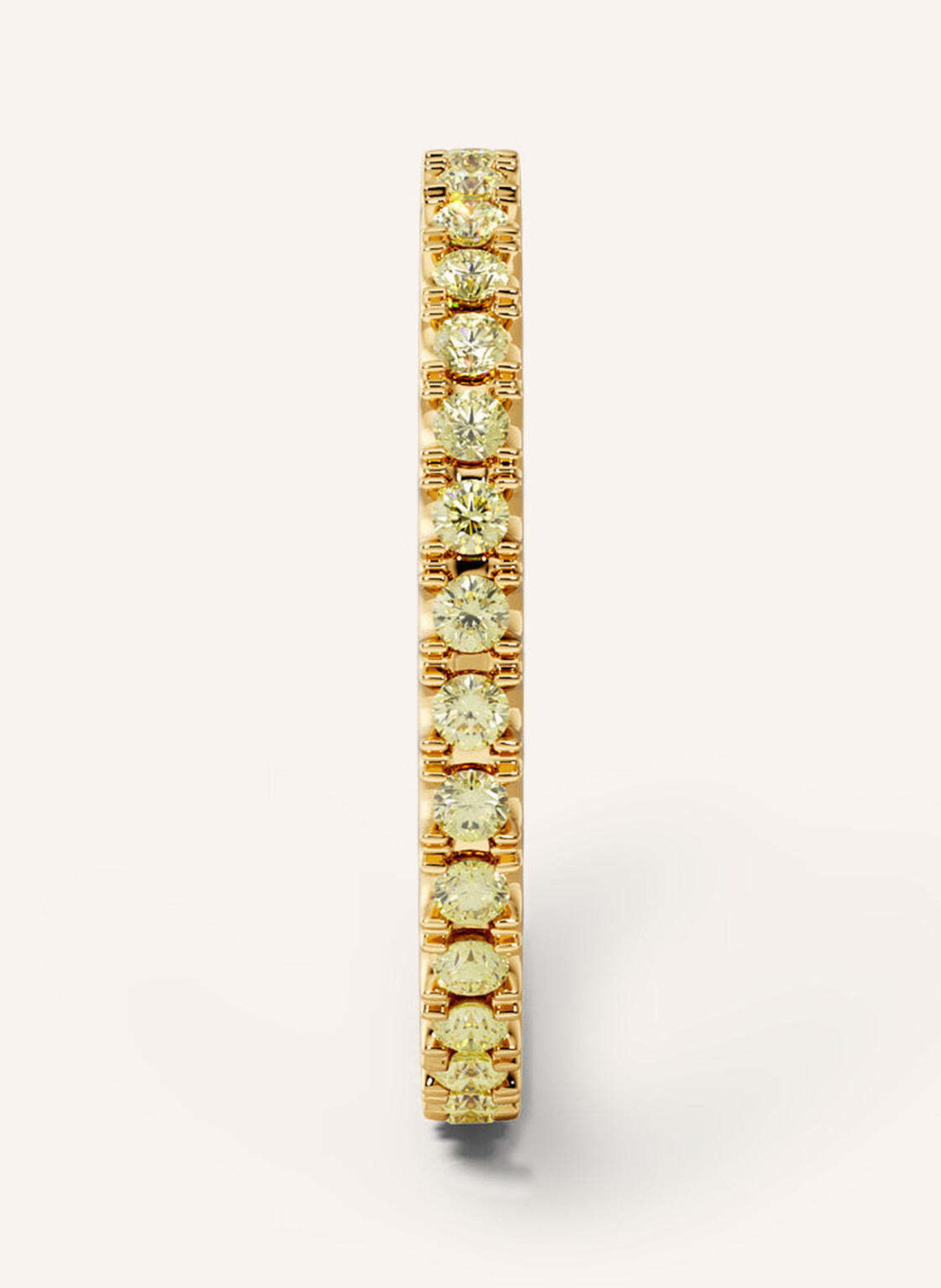 VEYNOU Ring MEMORY van 18 karaat geelgoud en 0,70 ct. gele lab-grown diamanten: GOUD