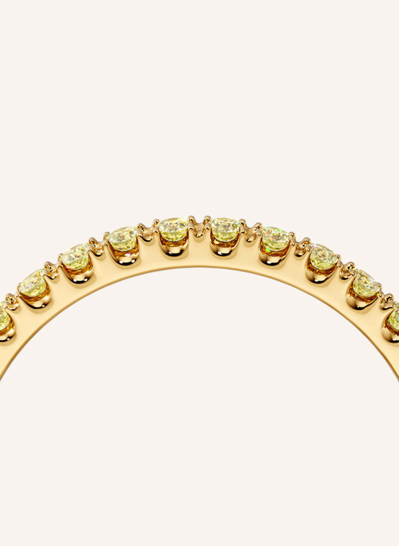 VEYNOU Ring MEMORY van 18 karaat geelgoud en 0,70 ct. gele lab-grown diamanten: GOUD