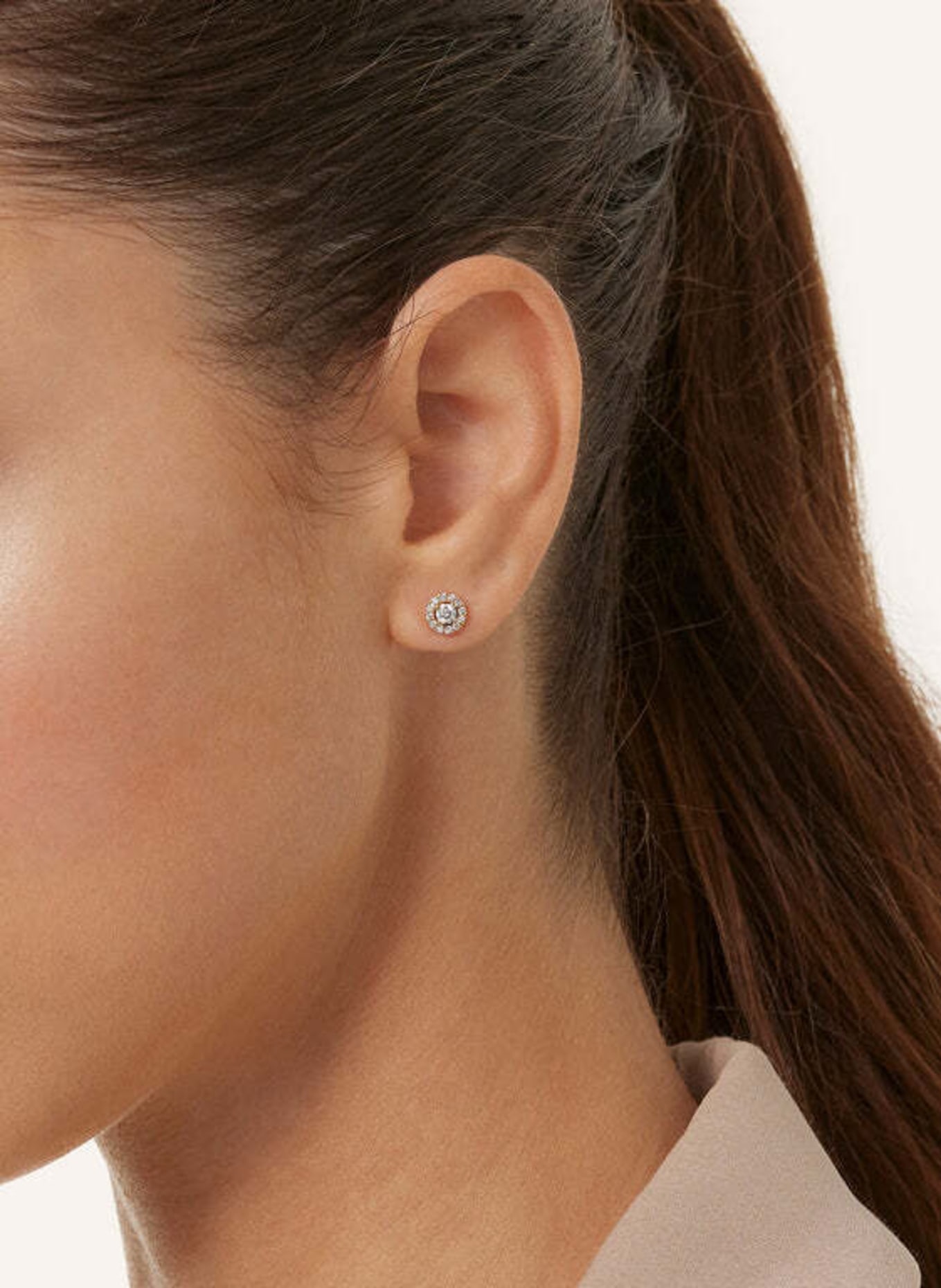 VEYNOU Ohrstecker CAMILLA aus 14 Karat Gelbgold und 0,80ct. Diamanten: GOLD