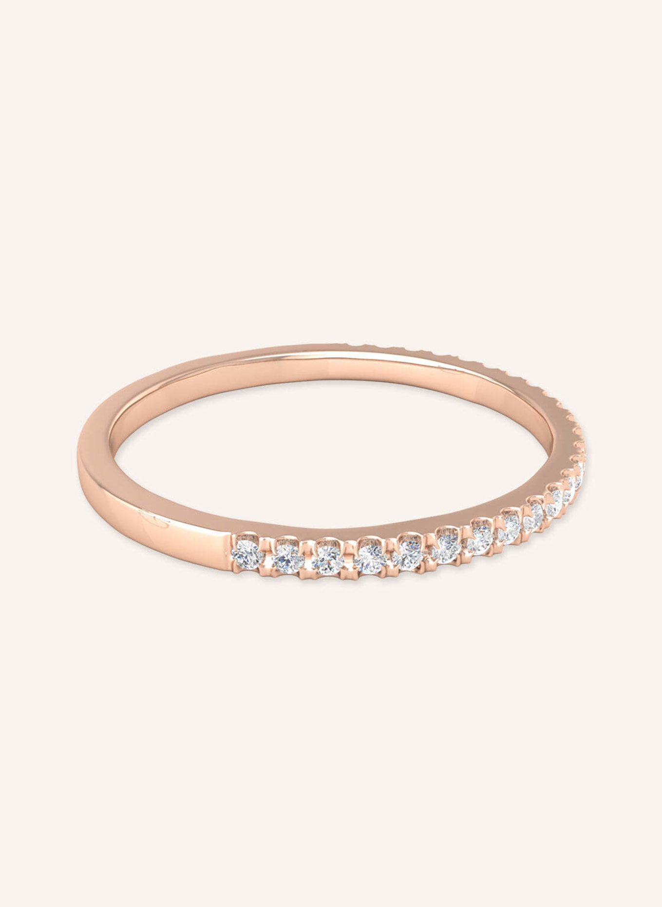 VEYNOU Ring MARA aus 18 Karat Roségold und 0,10ct. Diamanten, Farbe: ROSÉGOLD (Bild 1)