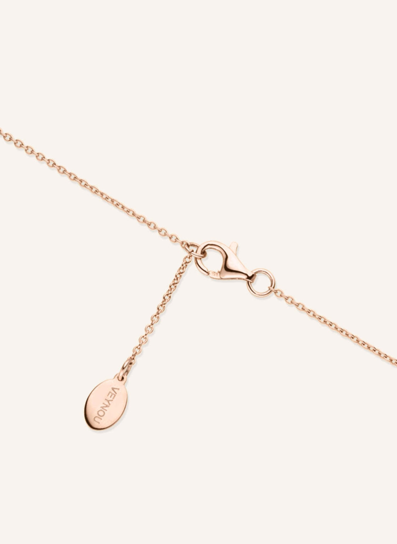 VEYNOU Armband HERZ aus 14 Karat Roségold und Diamanten: ROSÉGOLD