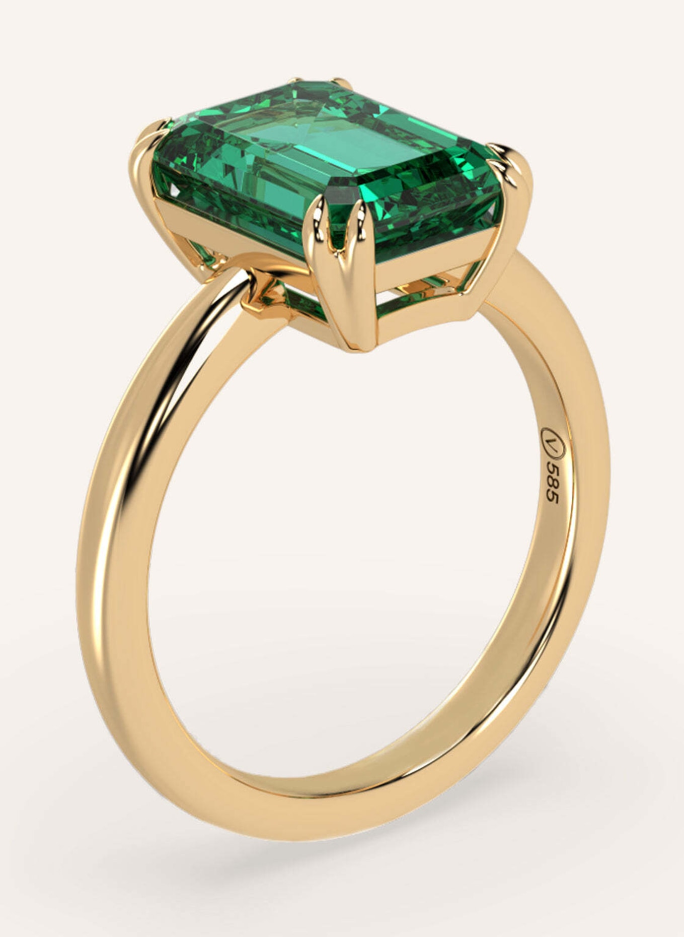 VEYNOU Ring EDEN ESSENCE aus 14 Karat Gelbgold und 3,0ct. Smaragd, Farbe: GOLD (Bild 3)