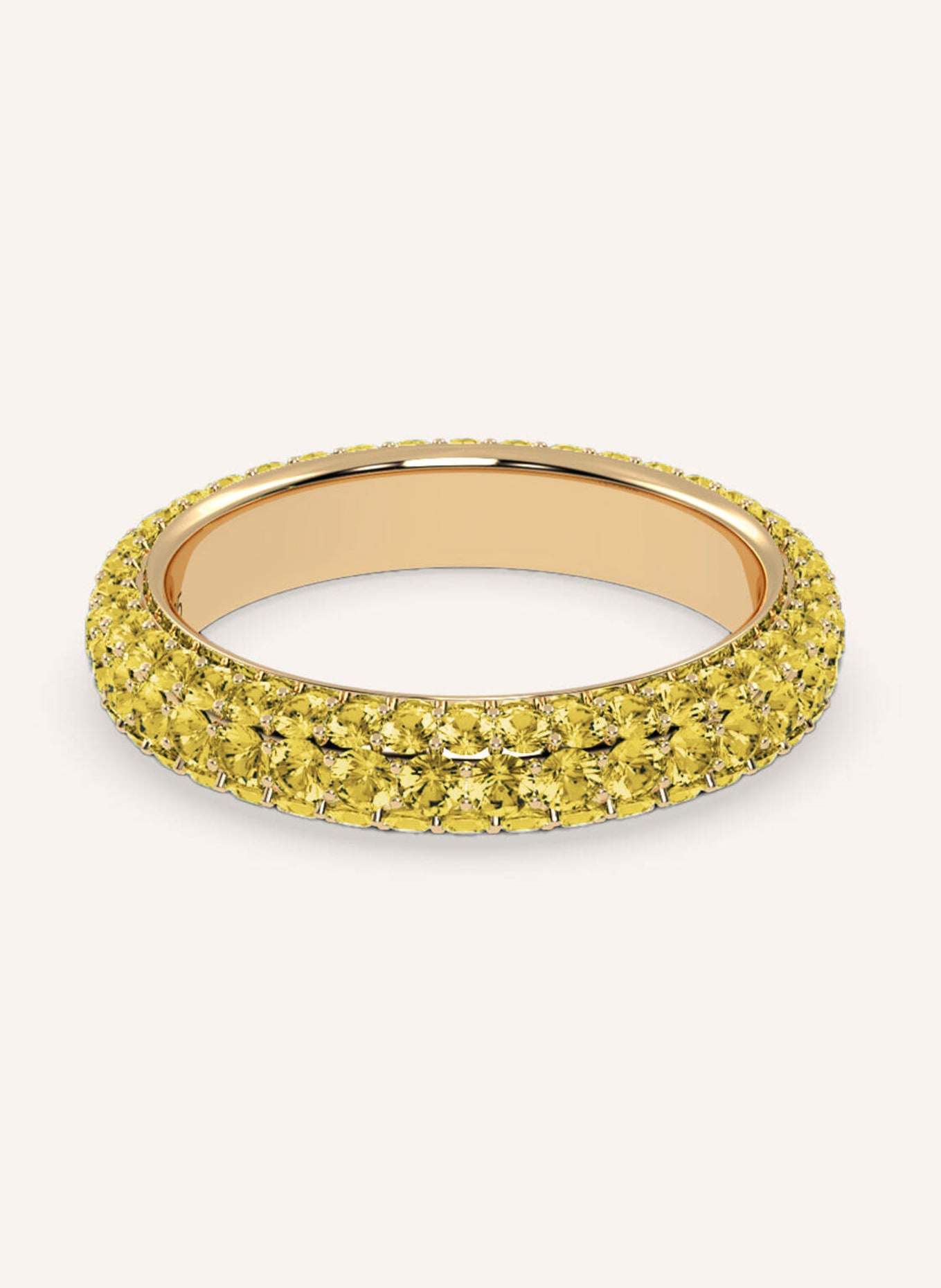 VEYNOU Ring PAVÈ aus 18 Karat Gelbgold und 1,90ct. lab-grown Gelben Diamanten: GOLD