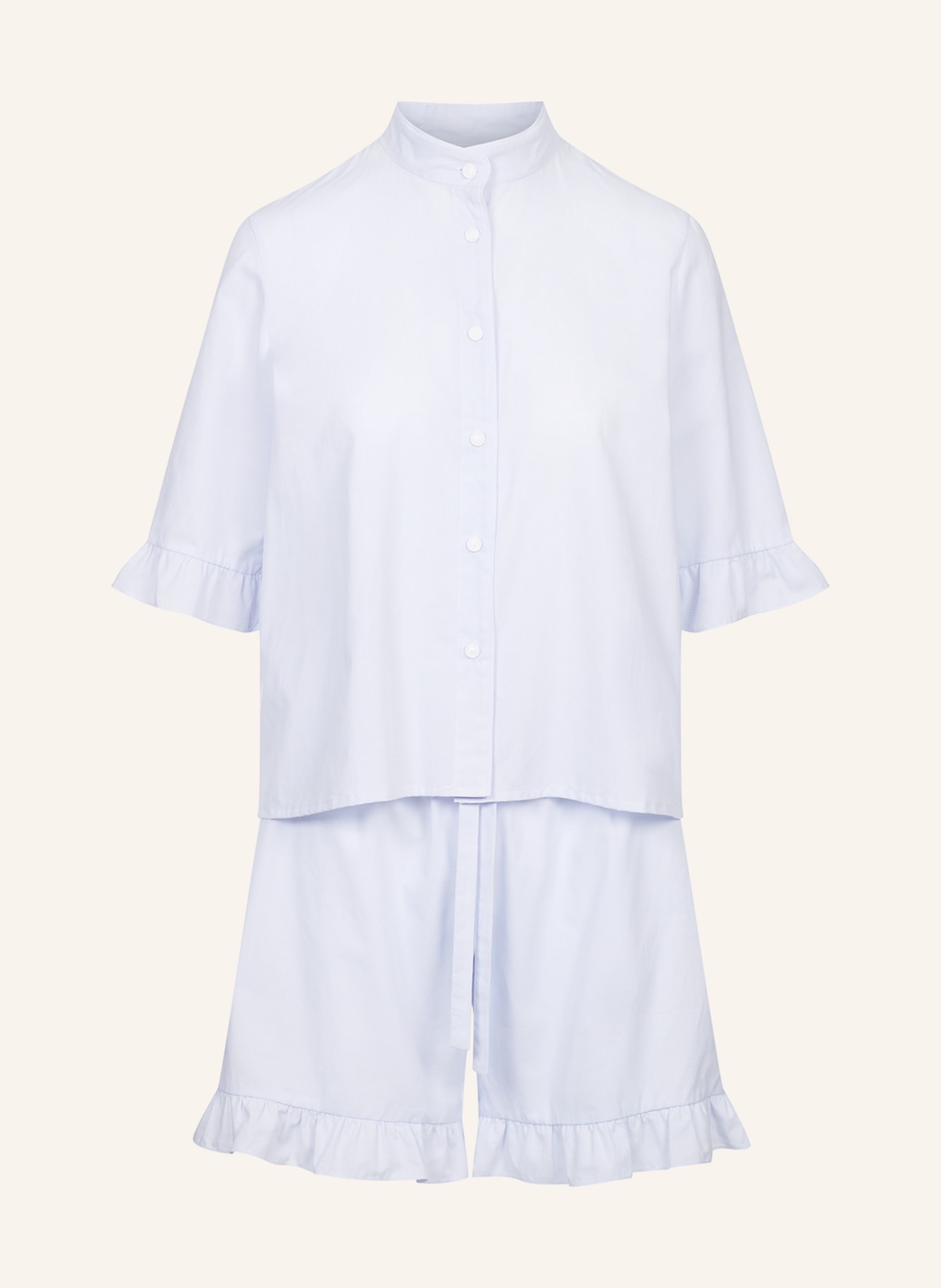 yellamaris Shorty Schlafanzug, Farbe: HELLBLAU/ BLAU (Bild 1)