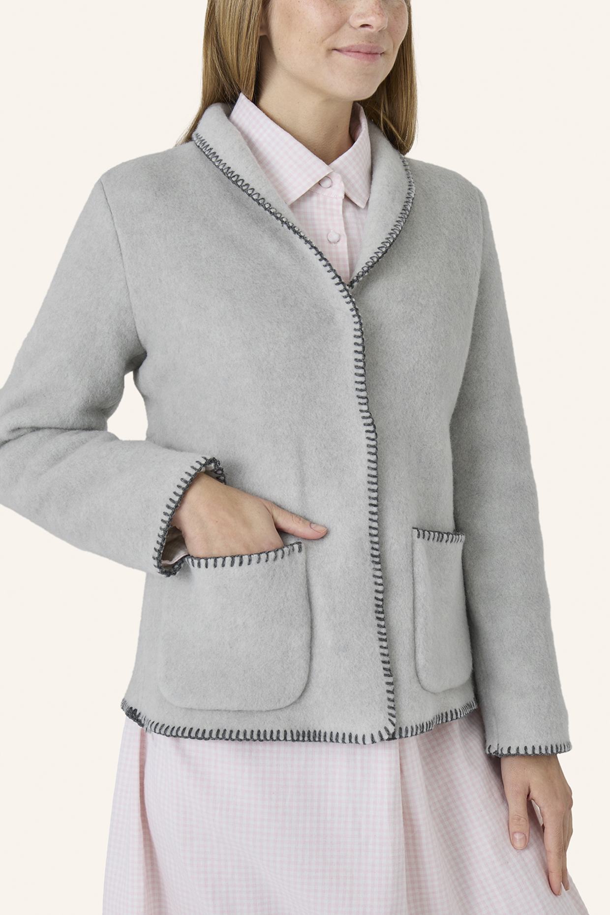 yellamaris Hausjacke: HELLGRAU/ GRAU