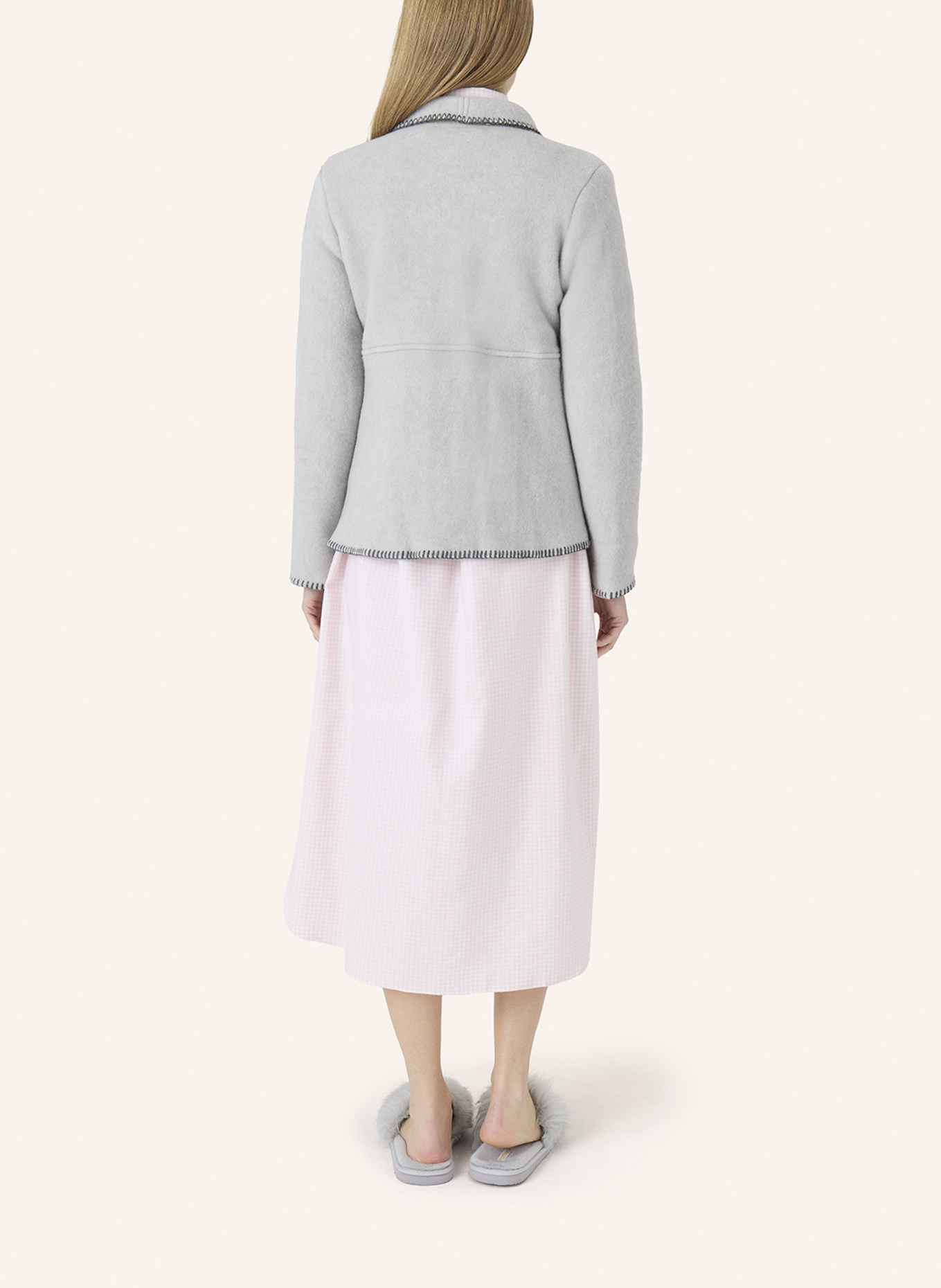 yellamaris Hausjacke: HELLGRAU/ GRAU