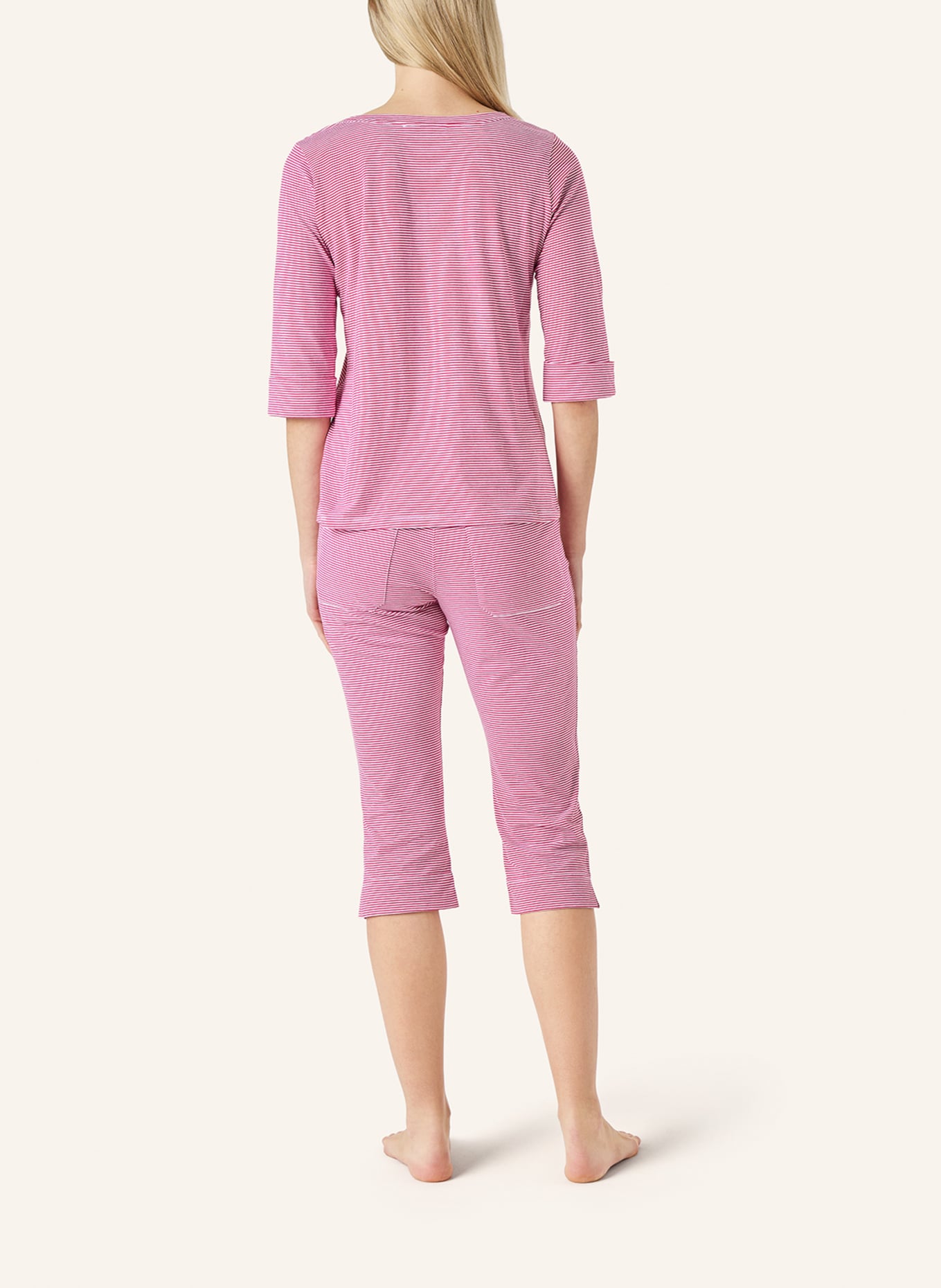 yellamaris Schlafanzug mit 3/4 Arm: ROT