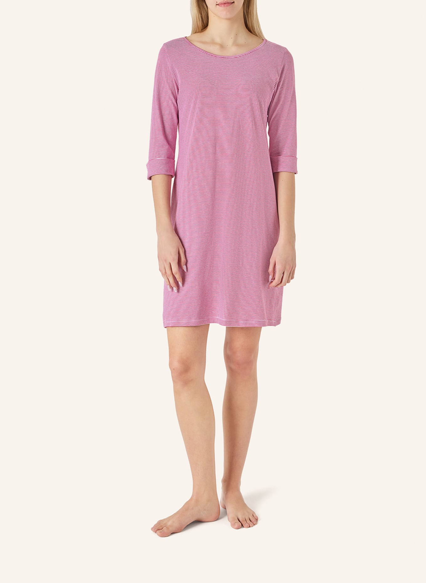 yellamaris Nachthemd mit 3/4 Arm: ROT