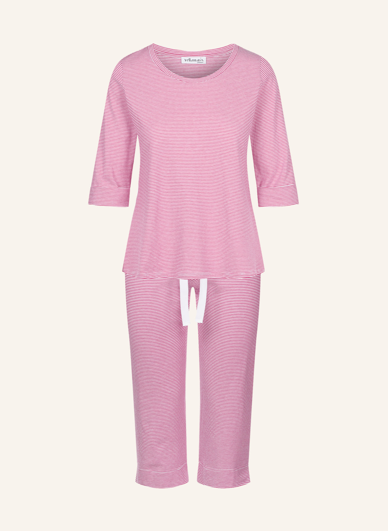 yellamaris Schlafanzug mit 3/4 Arm: ROT