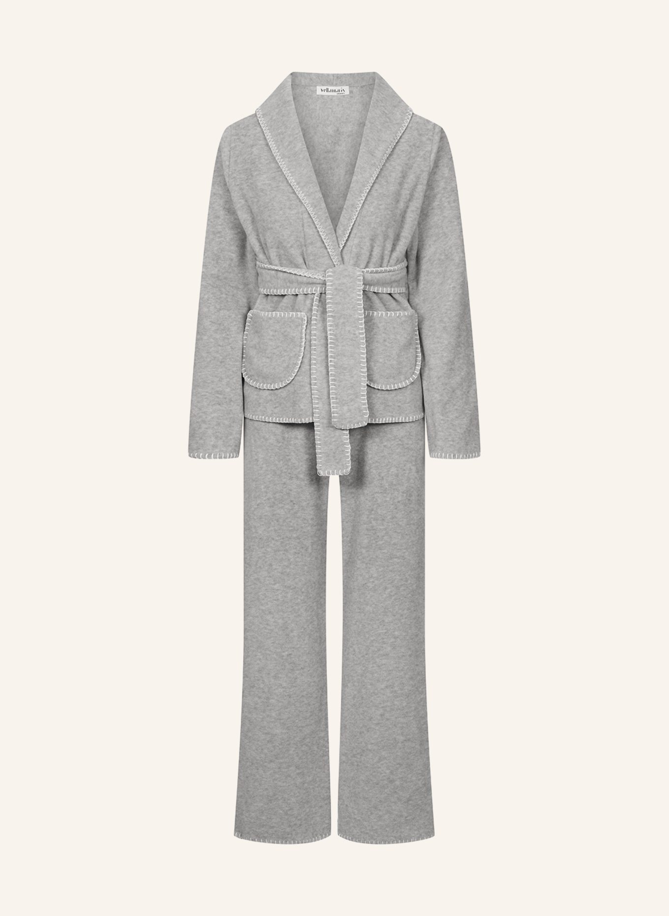 yellamaris Hausanzug: GRAU/ HELLGRAU