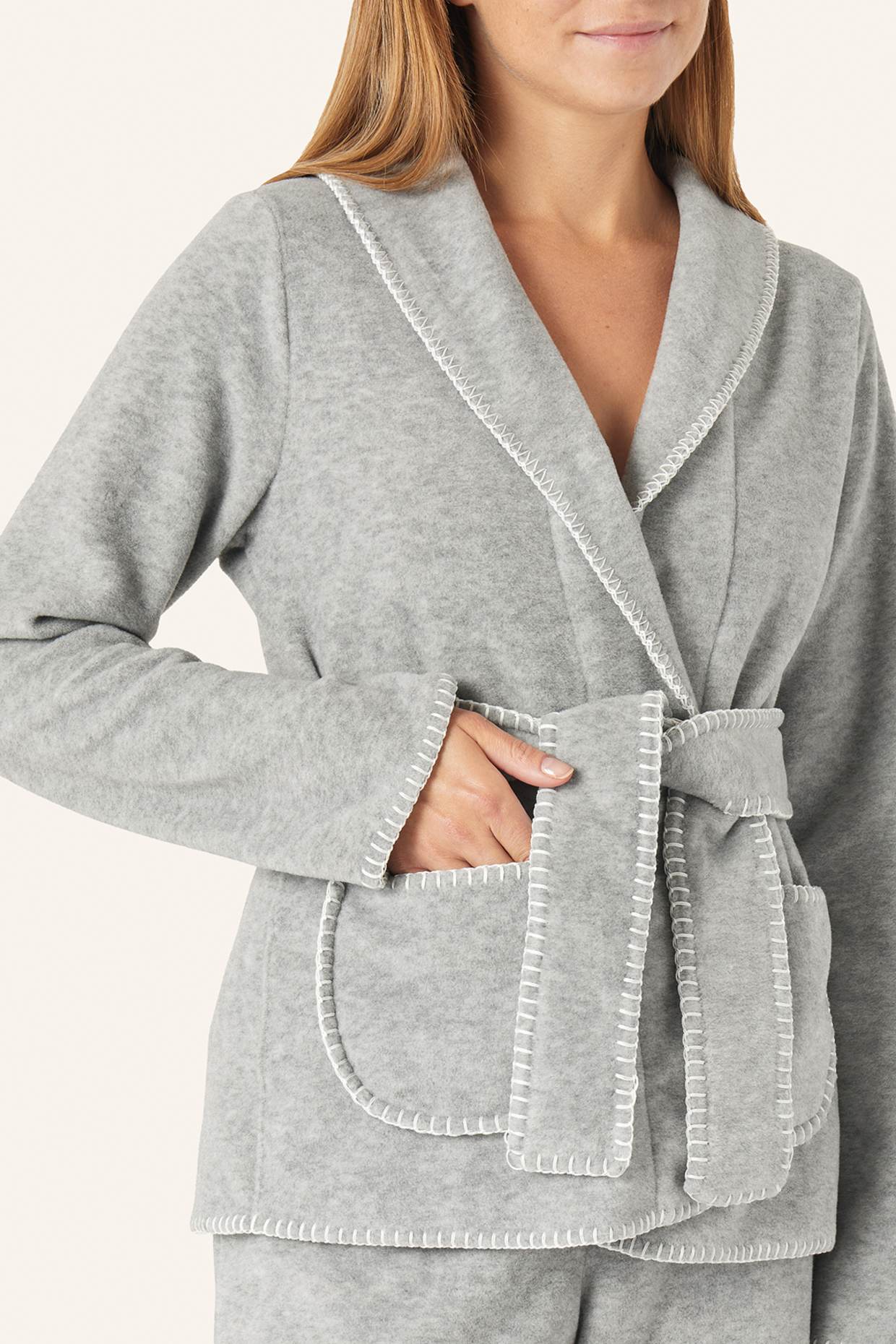 yellamaris Hausanzug: GRAU/ HELLGRAU