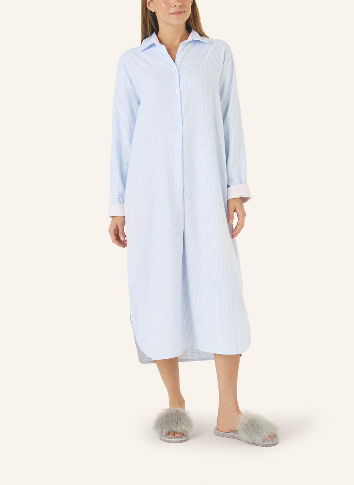 yellamaris Nachthemd: HELLBLAU/ BLAU