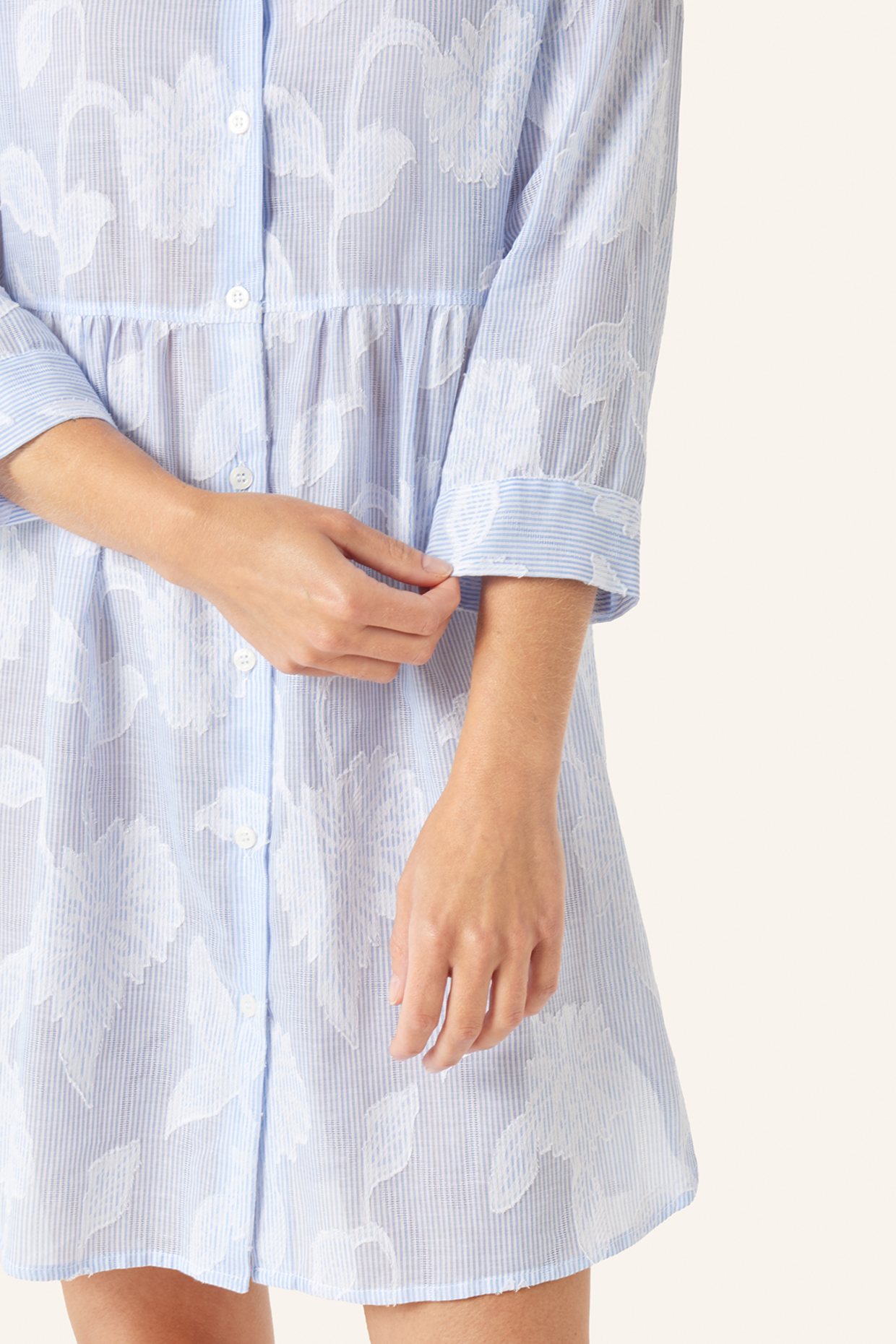 yellamaris Nachthemd: BLAUGRAU/ BLAU/ HELLBLAU