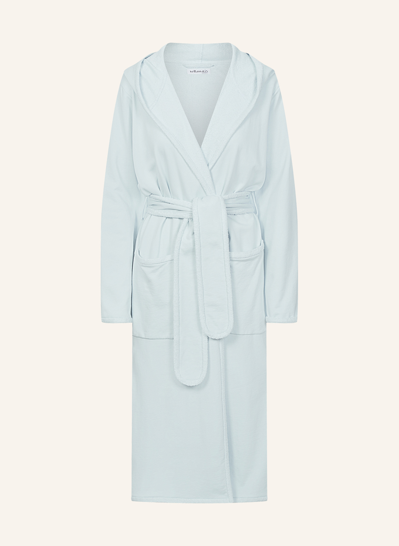 yellamaris Morgenmantel mit Kapuze: HELLGRÜN/ MINT