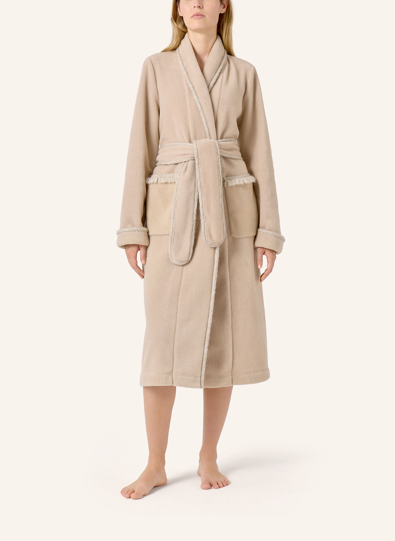 yellamaris House Robe: CAMEL / BEIGE