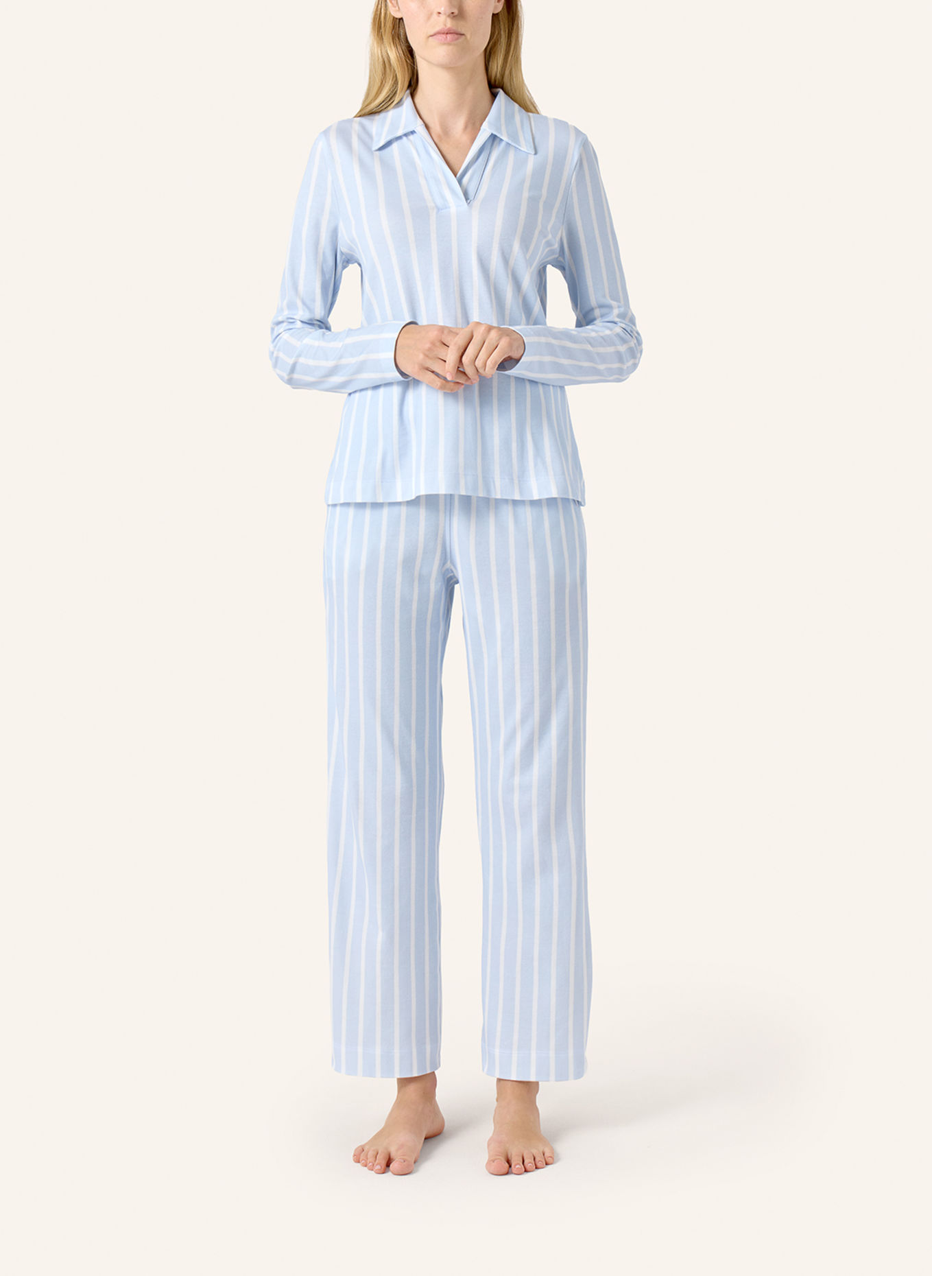 yellamaris Pyjama: HELLBLAU / BLAU