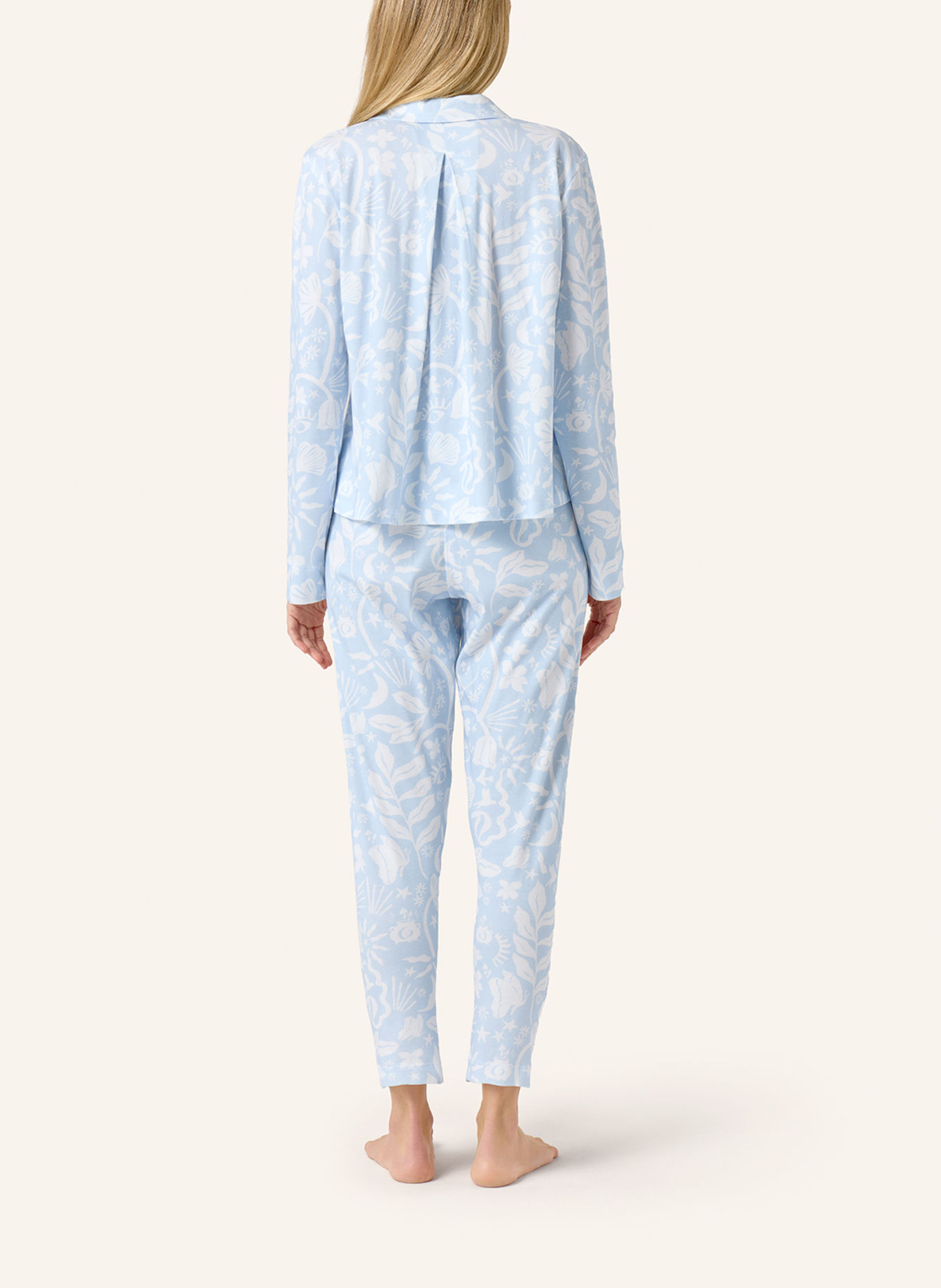 yellamaris Pyjama: HELLBLAU / BLAU