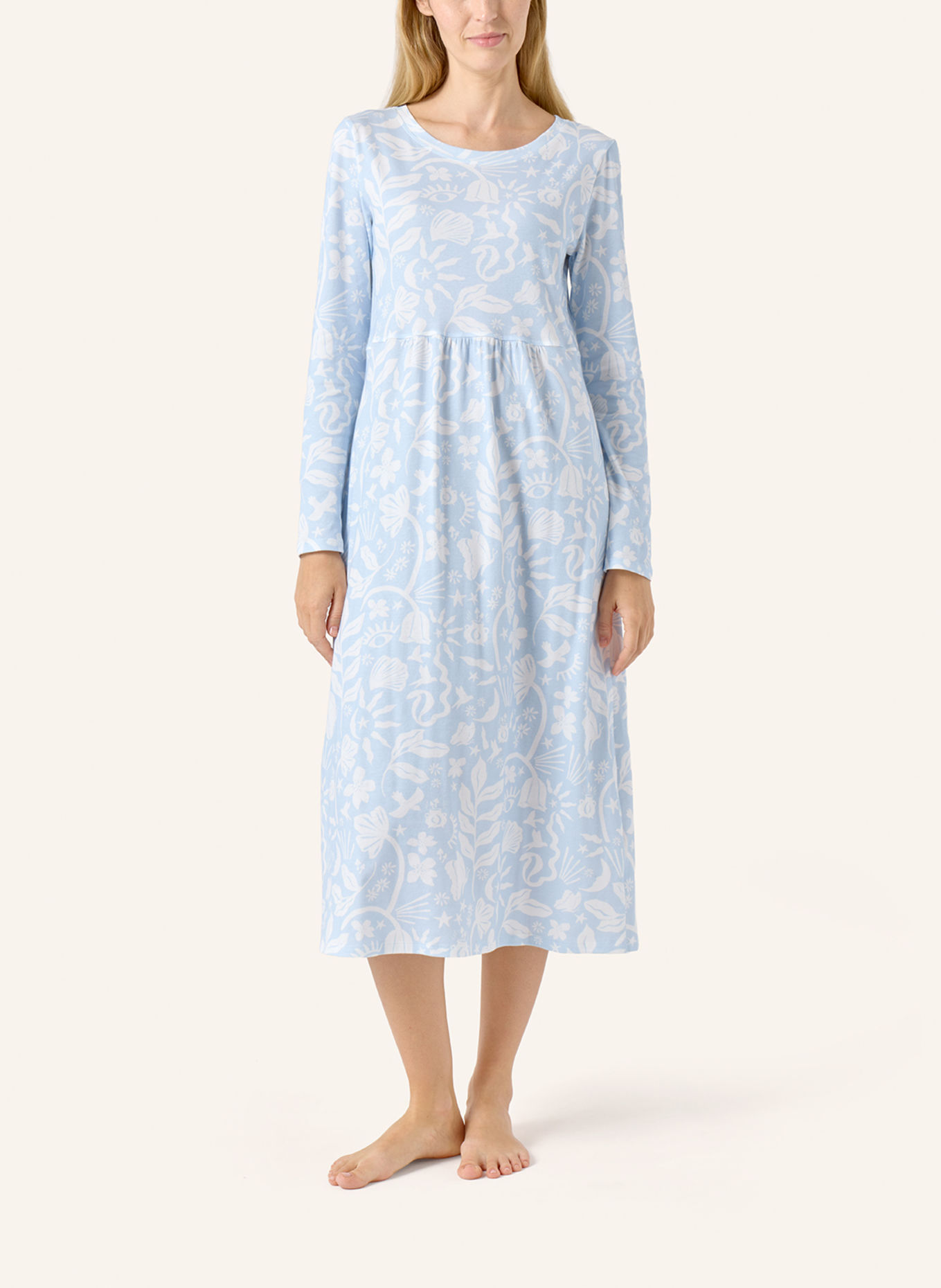 yellamaris Nachthemd: HELLBLAU / BLAU