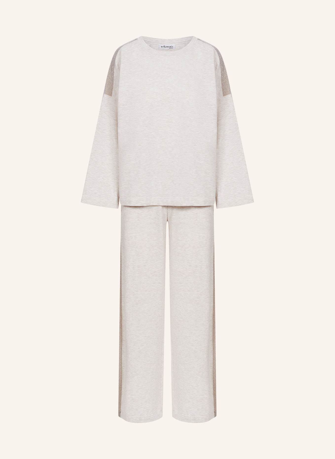 yellamaris Hausanzug: BEIGE / CAMEL / CREME