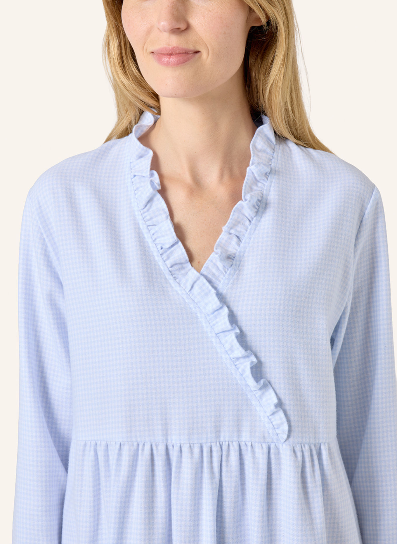 yellamaris Night dress: LIGHT BLUE / BLUE