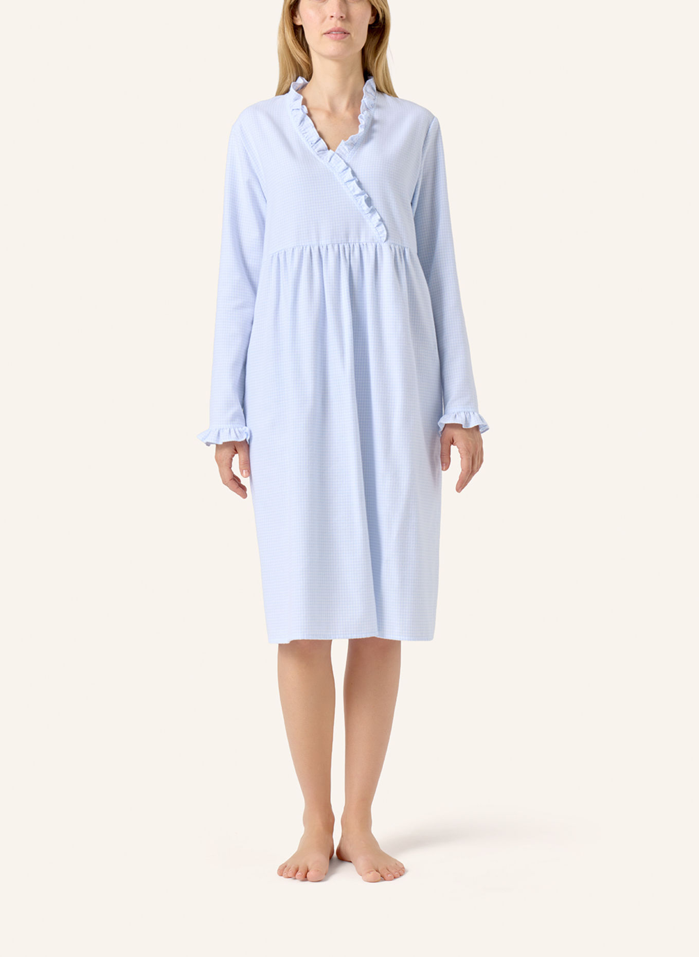 yellamaris Night dress: LIGHT BLUE / BLUE