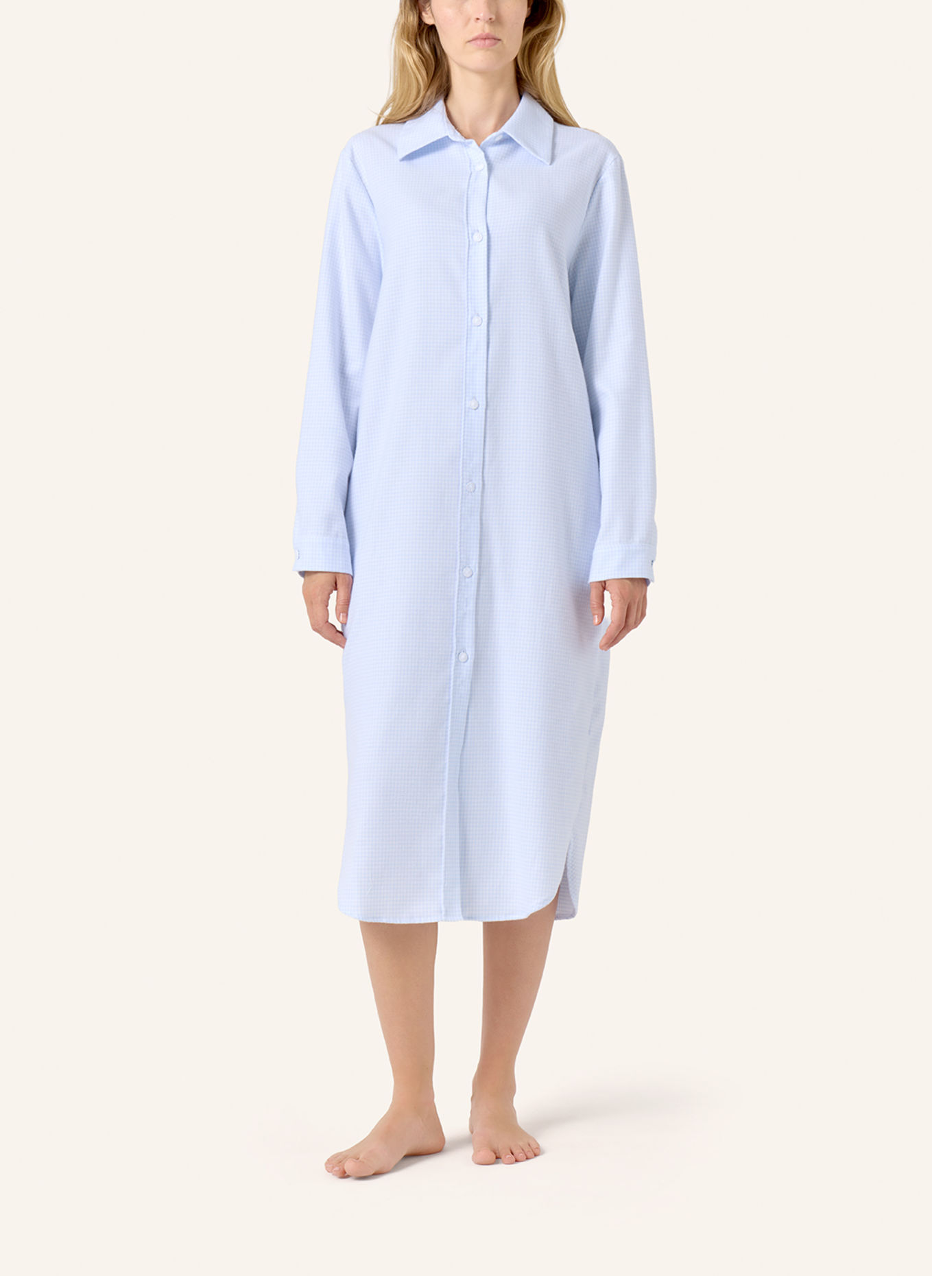yellamaris Night dress: LIGHT BLUE / BLUE