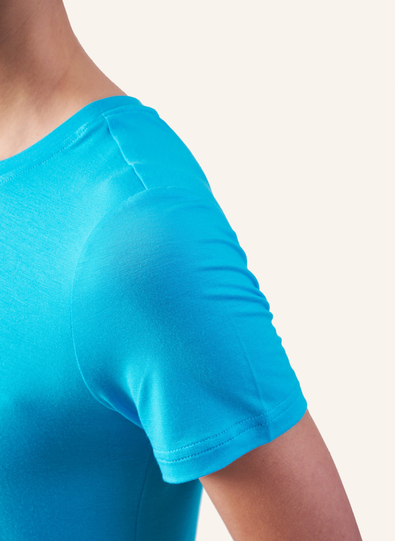 Helene Galwas Basic T-Shirt aus Premium Jersey FRANCA, Farbe: HELLBLAU (Bild 3)