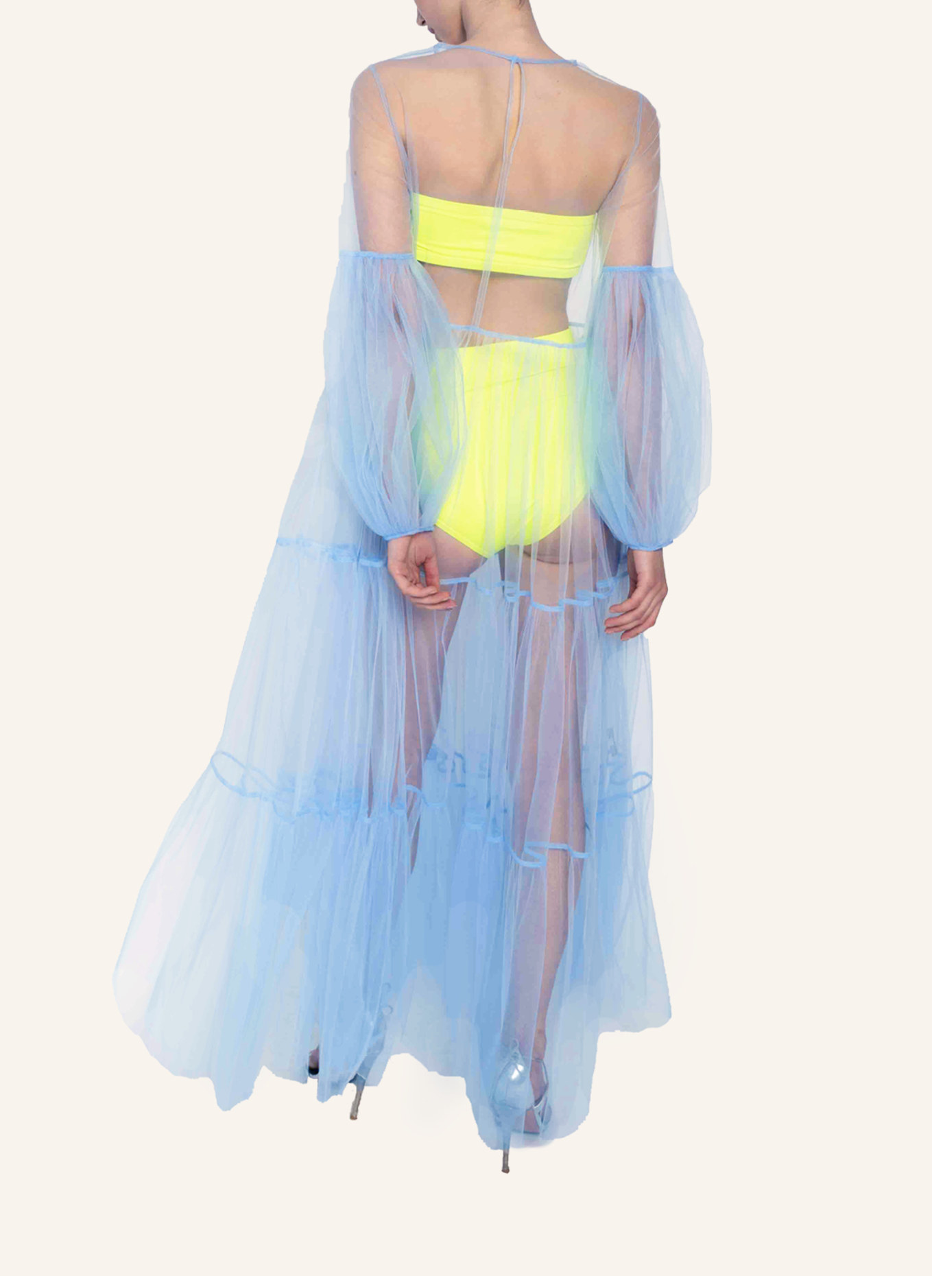 Helene Galwas Netzkleid ALENA: HELLBLAU