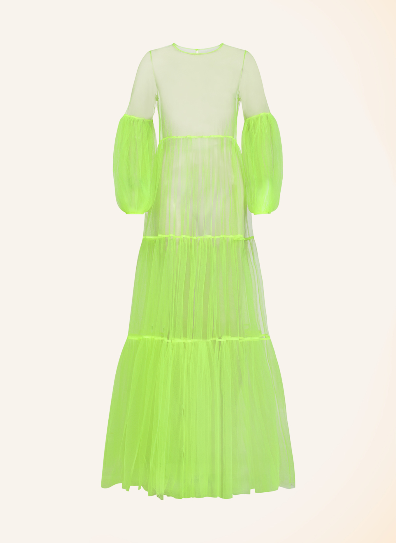 Helene Galwas Netzkleid ALENA: NEONGELB