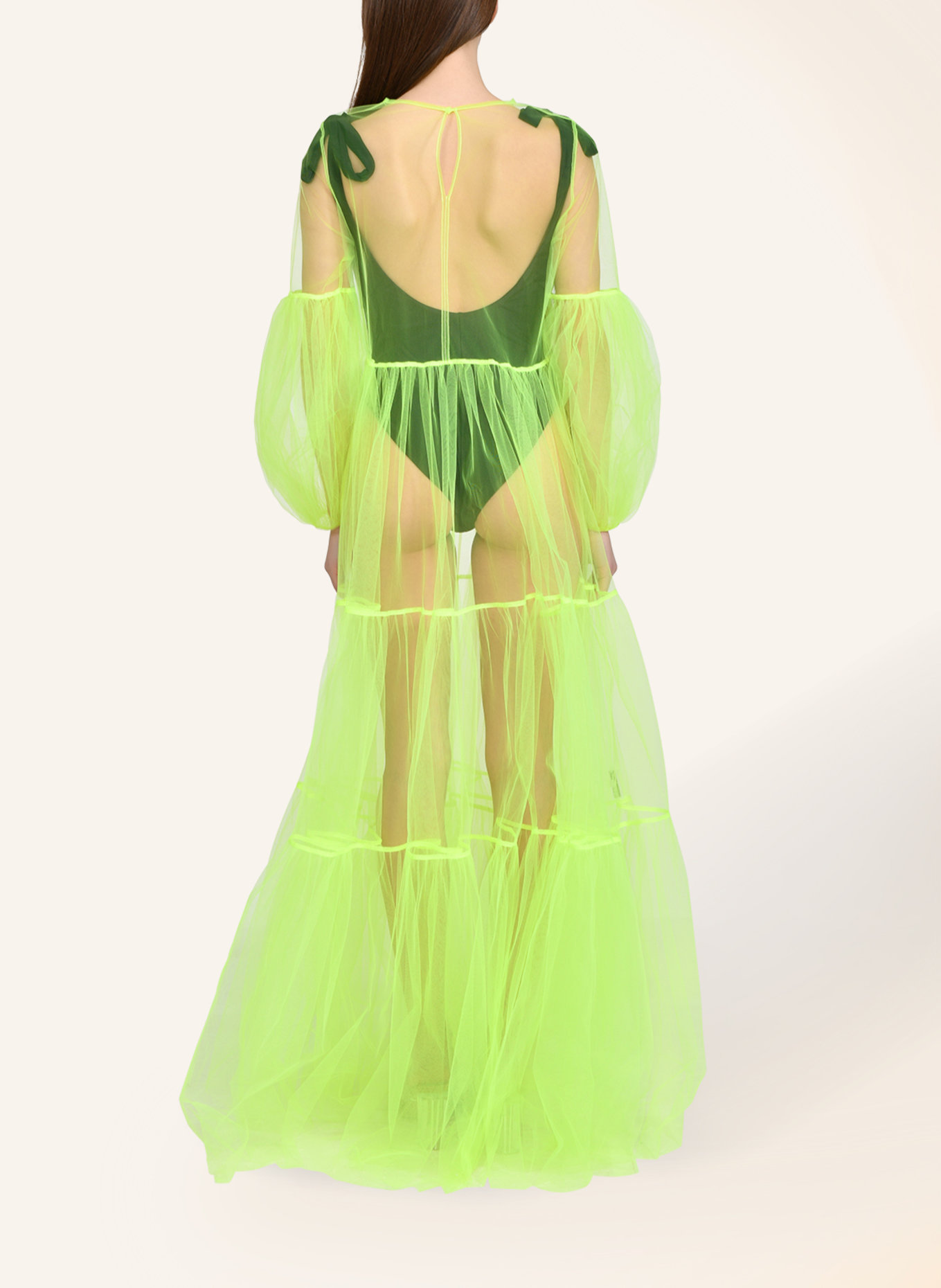 Helene Galwas Netzkleid ALENA: NEONGELB